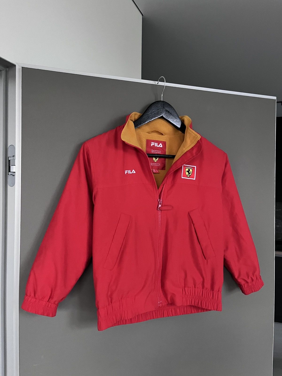 Ferrari Ferrari x Fila Racing Red Bomber Jacket Size US XXS / EU 40 - 5 Thumbnail