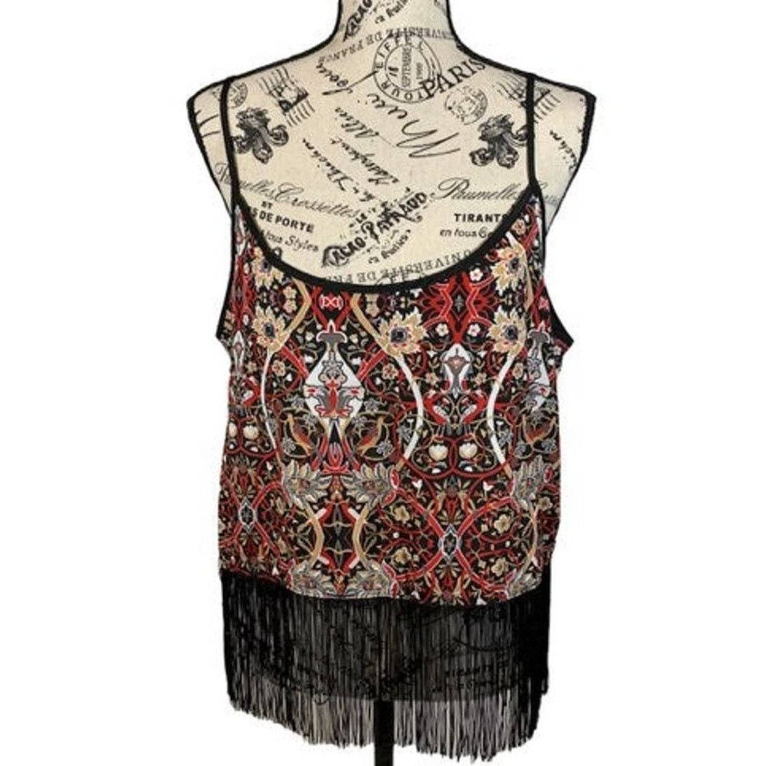 rue21 rue21 Women's XL Camisole Top Fringed Hem Boho Hippie Crop Size XL / US 12-14 / IT 48-50 - 1 Thumbnail