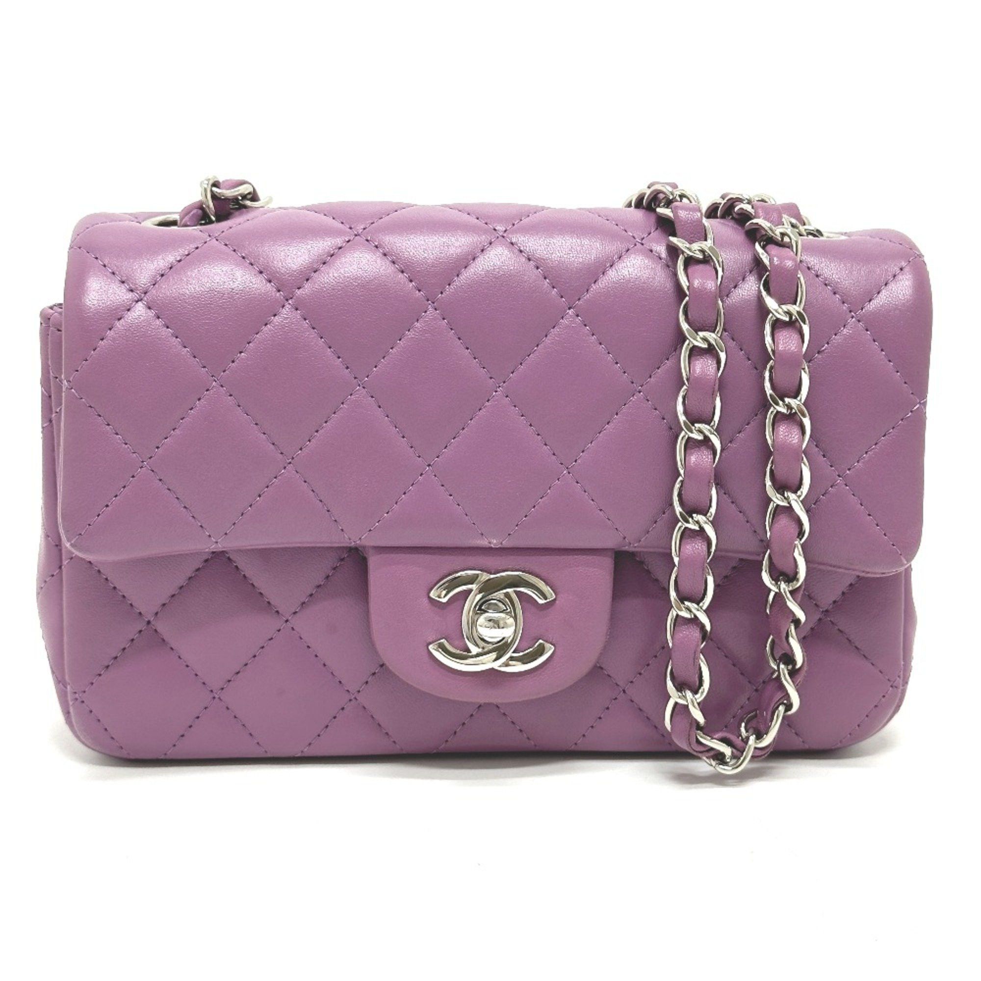 Chanel Chanel CC Mark chain bag Shoulder Bag purple SilverHardware Size ONE SIZE - 1 Thumbnail