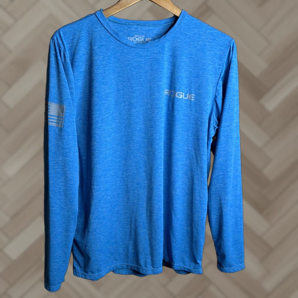 Vintage Rogue Fitness Shirt Men Small Blue UPF 30+ Long Sleeve Made In USA Size US S / EU 44-46 / 1 - 1 Thumbnail
