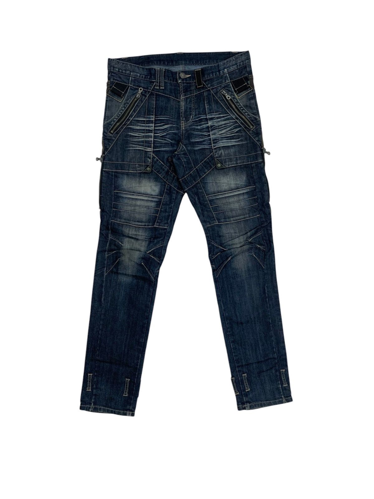 Japanese Brand × PPFM Ppfm zipper biker dope fades bush pants Size US 32 / EU 48 - 1 Thumbnail