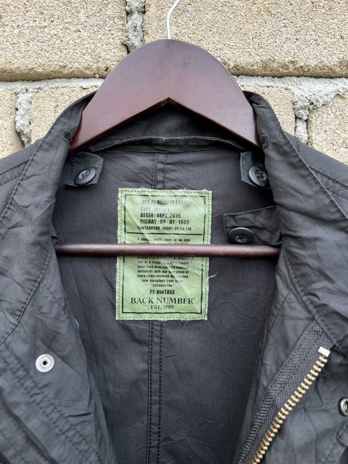 Japanese Brand Back Number Military Jacket M-65 Fishtail Parka Size US S / EU 44-46 / 1 - 7 Thumbnail