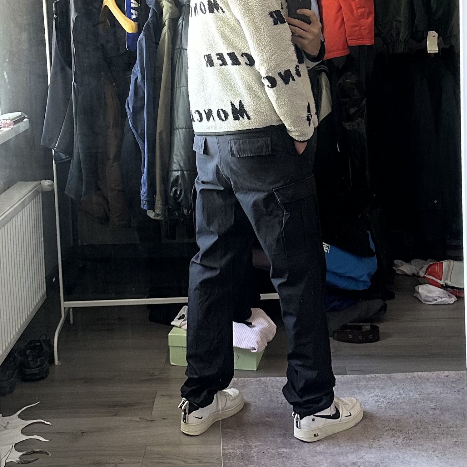 Japanese Brand Fostex Garments Trousers Combat Straight Cargo Denim Pants Size US 30 / EU 46 - 2 Thumbnail