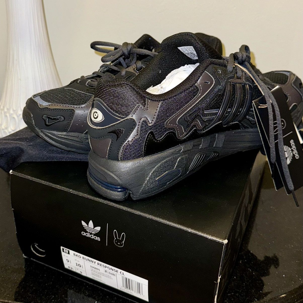 Adidas Bad Bunny x Response CL 'Triple Black' Size US 9.5 / EU 42-43 - 3 Thumbnail