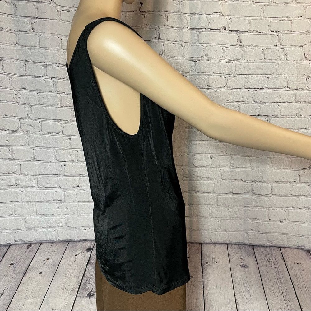 Iceberg Iceberg Black Cowl Neck Viscose Sleeveless Tank Top Made In Size L / US 10 / IT 46 - 3 Thumbnail