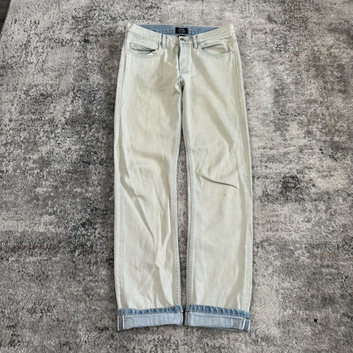 A.P.C. × Designer Rare A.P.C Raw waxed selvedge jeans Size US 31 - 1 Thumbnail