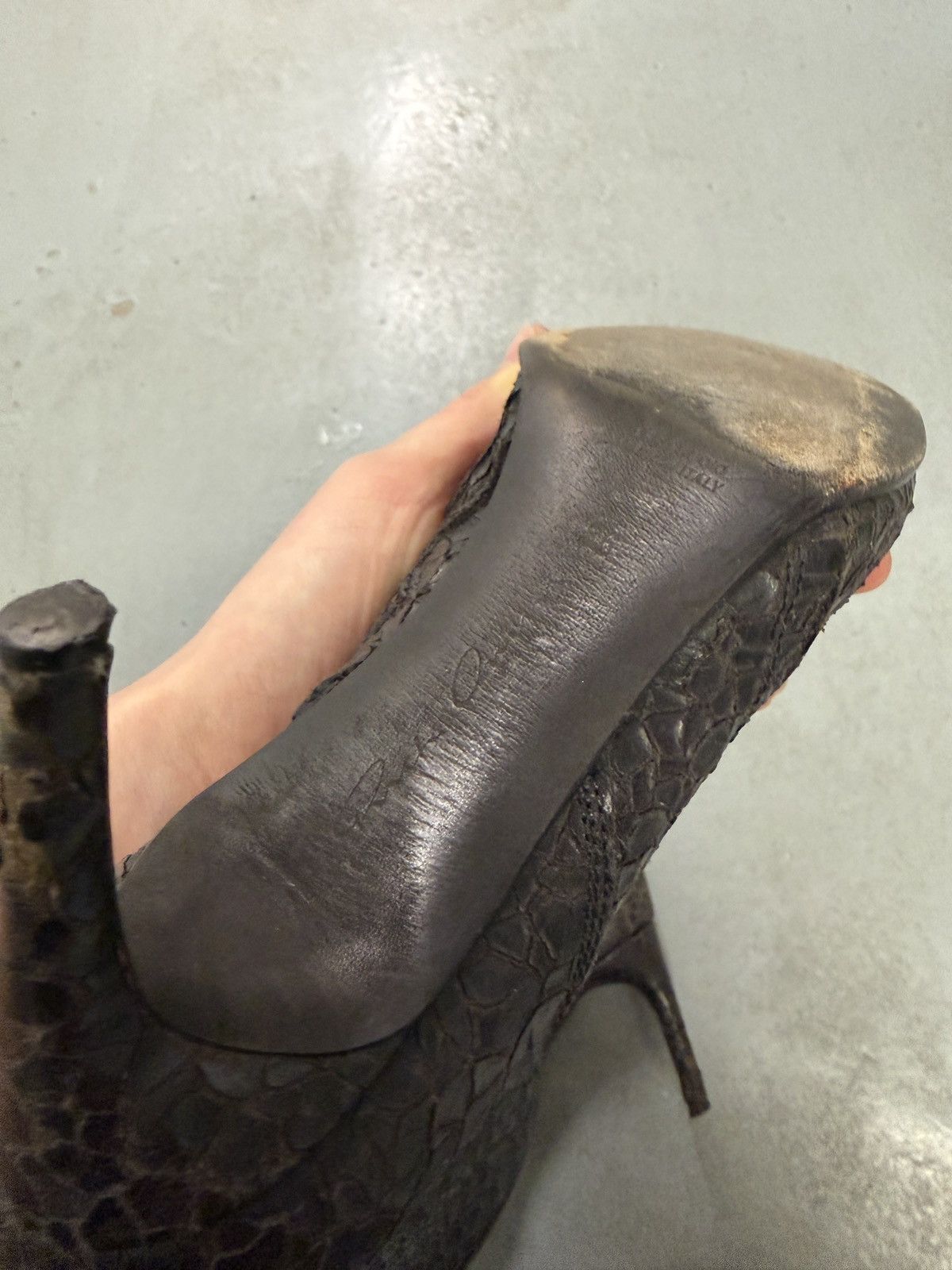 Rick Owens Rick Owens Vintage Textured Leather Heeled Ankle Boots Size US 6 / IT 36 - 12 Thumbnail
