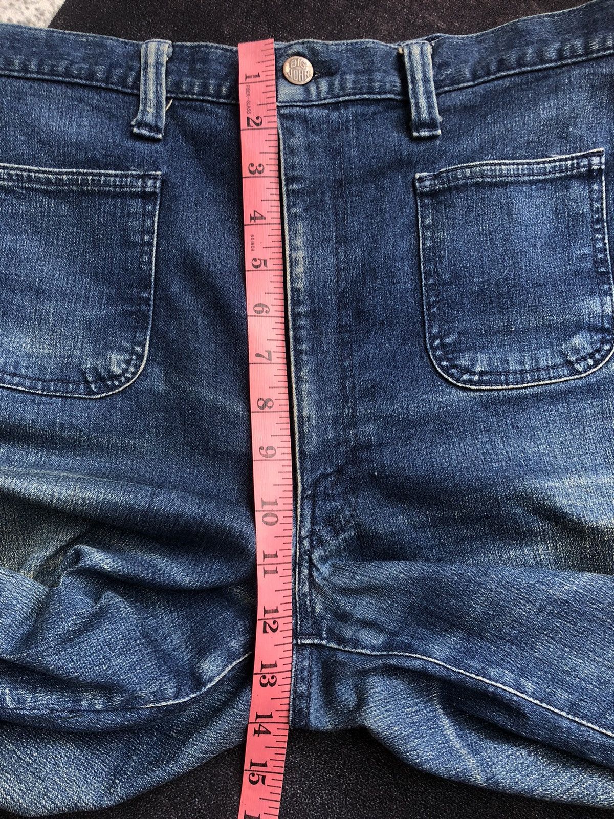 If Six Was Nine Vintage Japanese 80s Big John Bush Flared Jeans Size US 33 - 24 Thumbnail