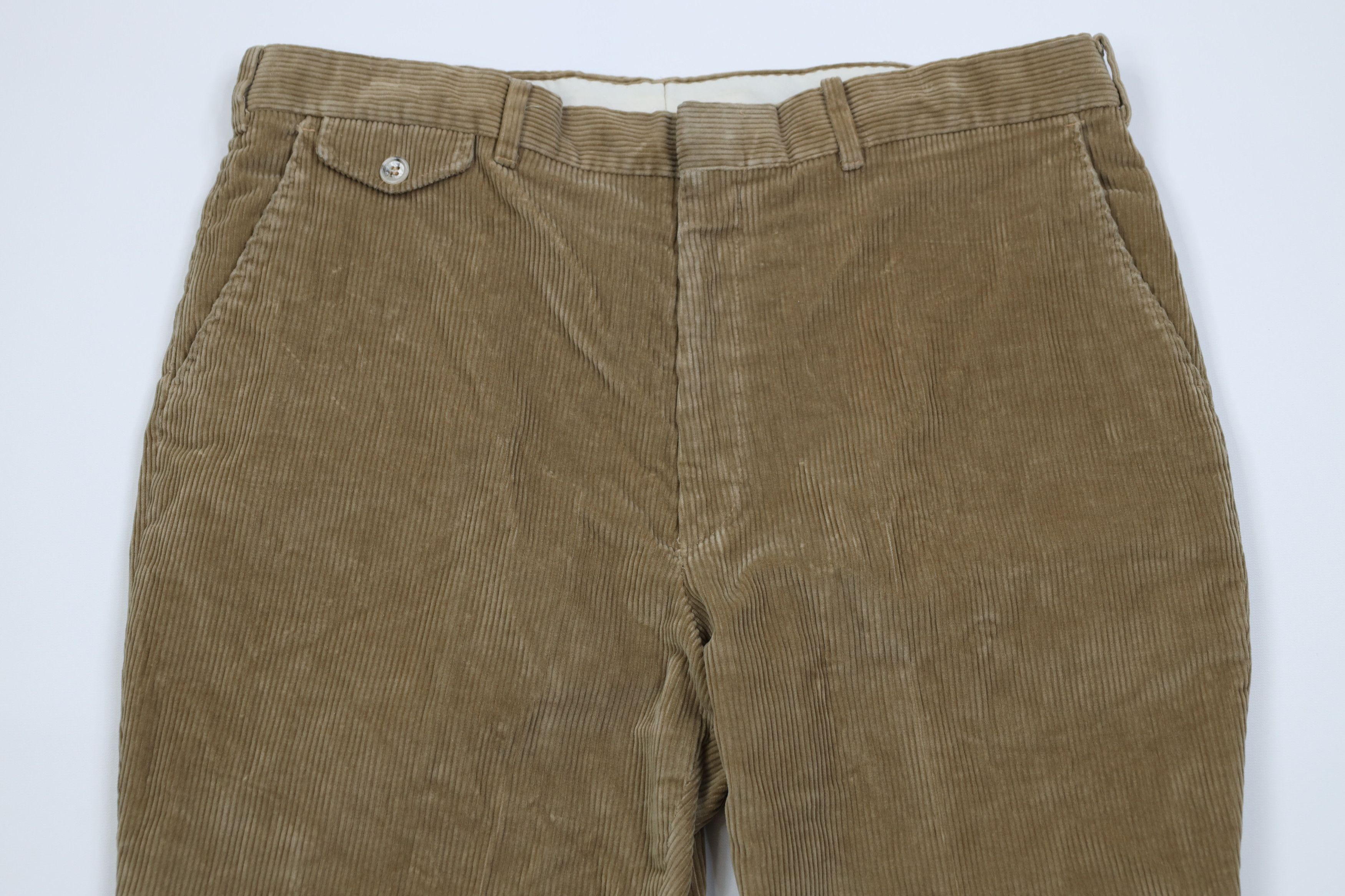 Vintage Vintage 70s Streetwear Wide Leg Corduroy Chino Pants USA Size US 36 / EU 52 - 2 Thumbnail