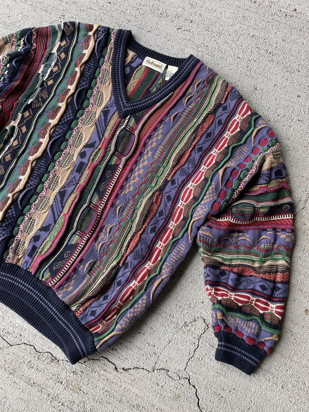 Coogi × Vintage Vintage Coogi Style Golfsmith Sweater Size US L / EU 52-54 / 3 - 2 Thumbnail