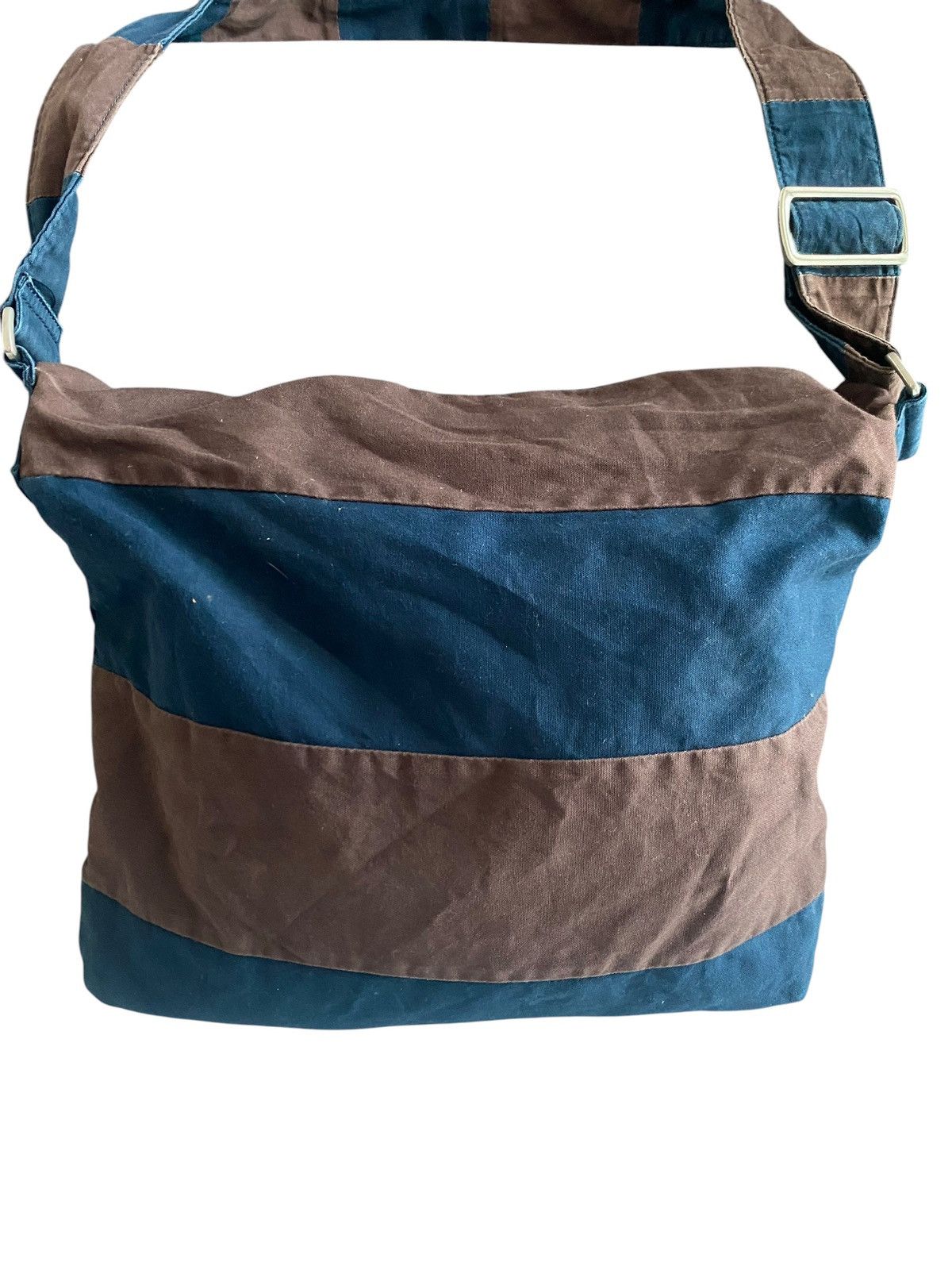 Issey Miyake Archive Japanese Designer Sunao Kuwahara IS Stripe Bag Sling Size ONE SIZE - 2 Thumbnail