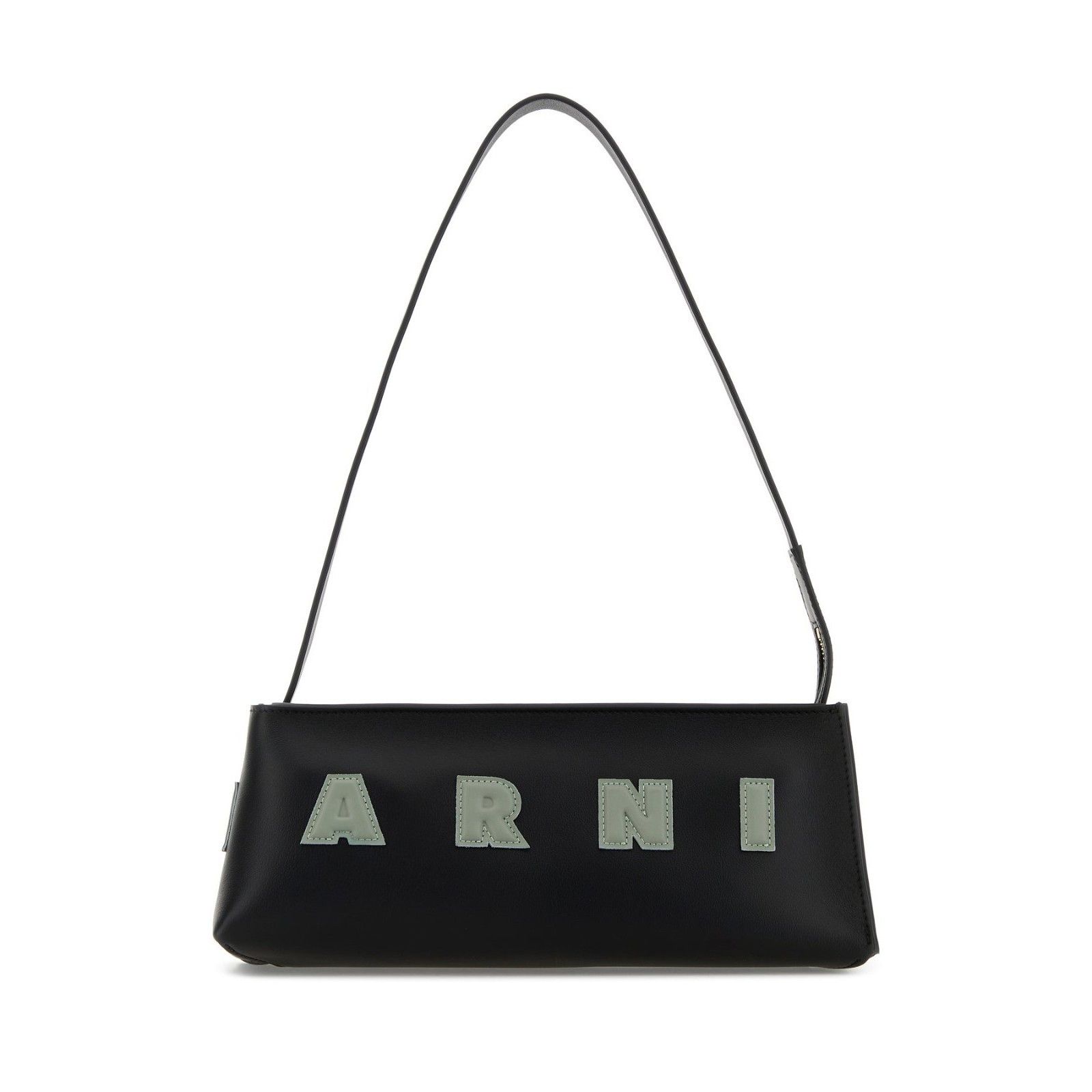 Marni MARNI Letters Black Leather Shoulder Bag New & Authentic Size ONE SIZE - 1 Thumbnail