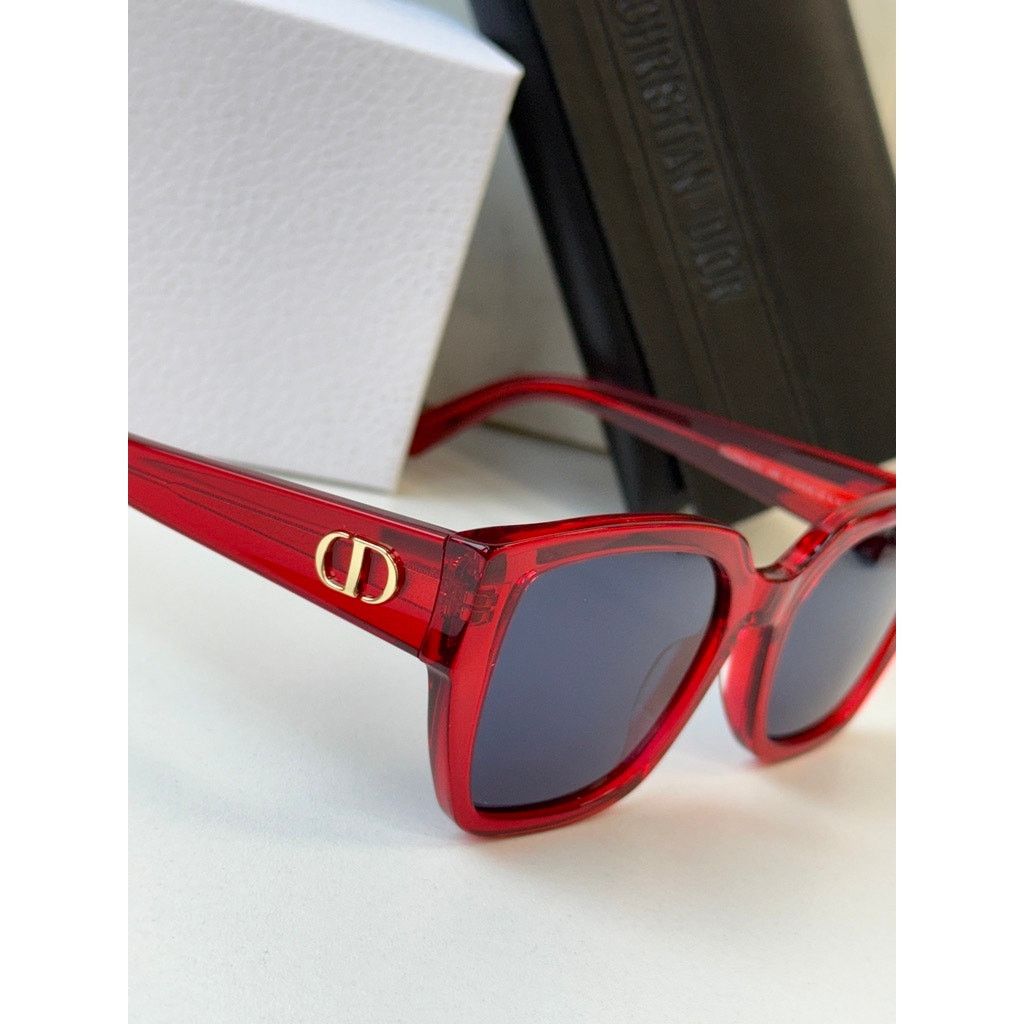 Dior NEW Dior DiorGlow S1I Cat Eye Sunglasses in Red Size ONE SIZE - 3 Thumbnail