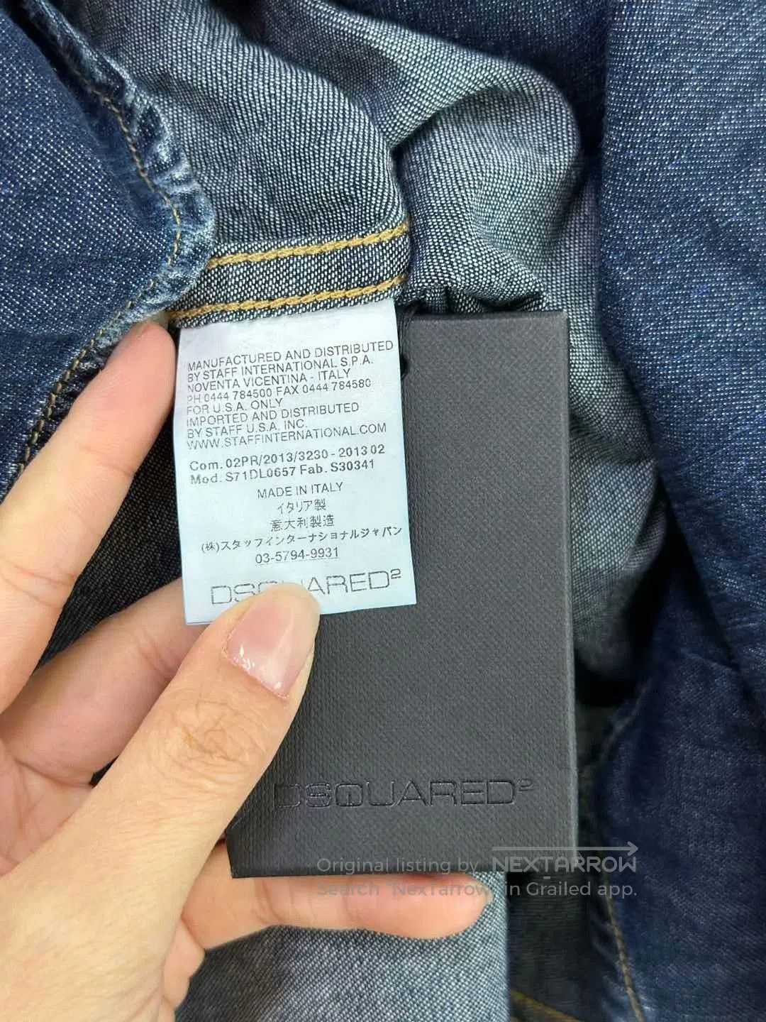Dsquared2 DSQUARED2 Dark Blue Denim Shirt. Size US M / EU 48-50 / 2 - 5 Thumbnail