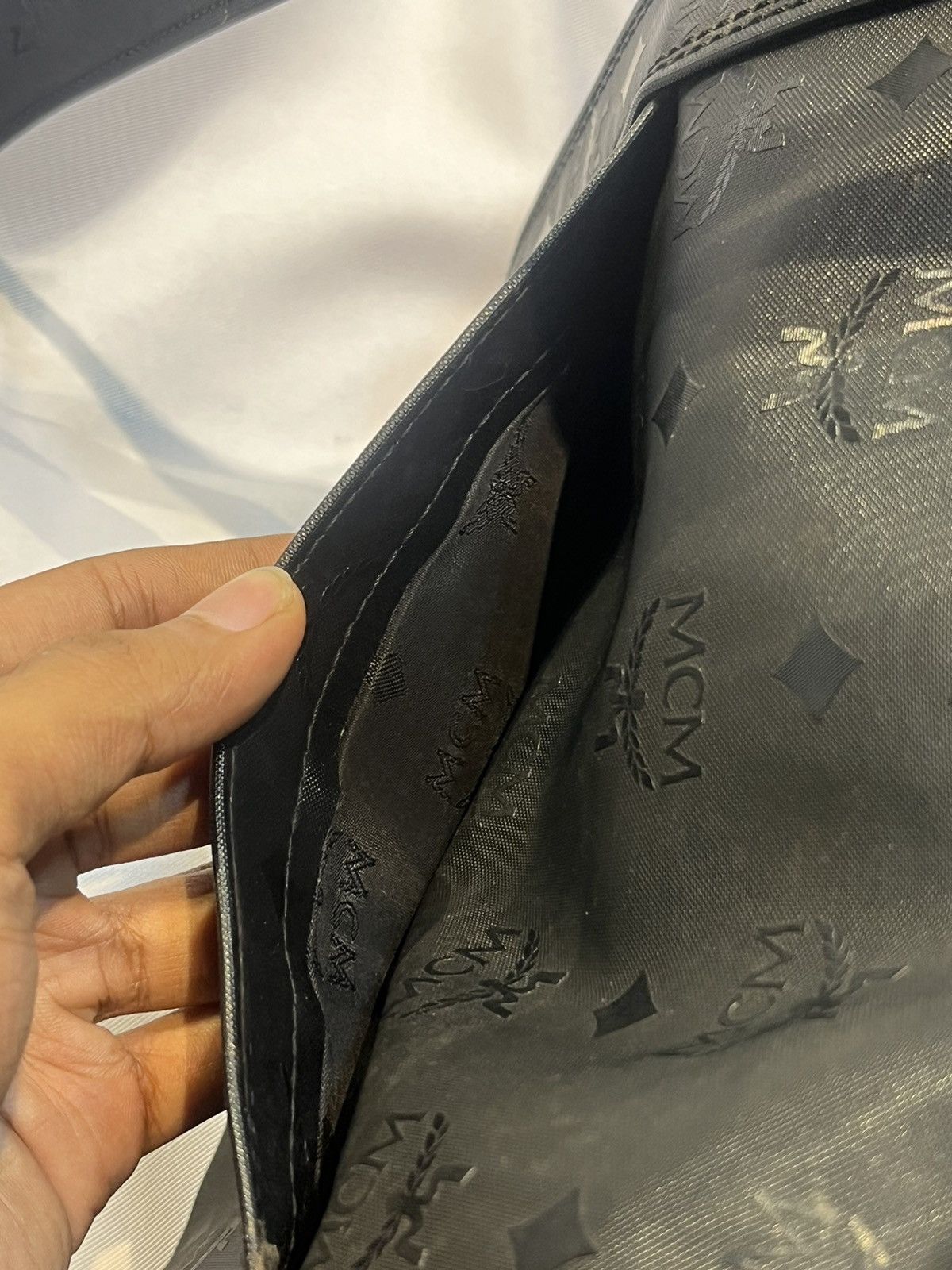 Designer × MCM × Vintage MCM 80’s MONOGRAM COATED CANVAS TOTE BAG BLACK Size ONE SIZE - 10 Thumbnail