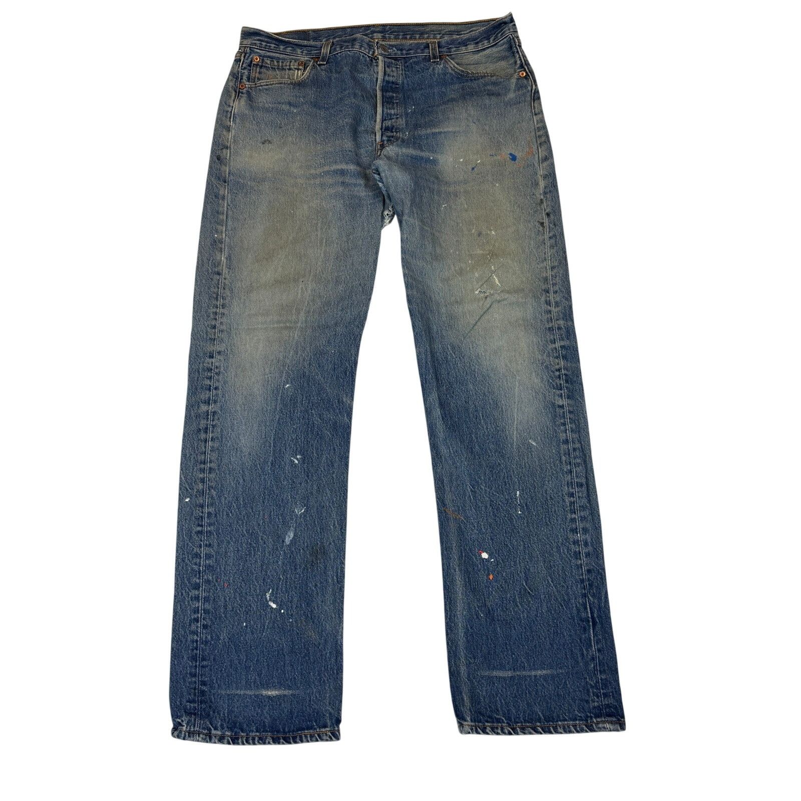 Levi's Vintage 90s Levi's 501 Straight Leg Jeans 36x33 Size US 36 / EU 52 - 1 Thumbnail