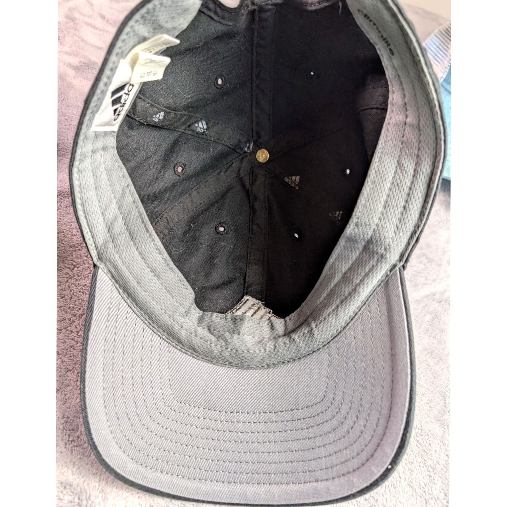 Adidas Adidas Climalite Baseball Cap Black Cotton Adjustable OSFA Men Dark Silver Logo Cap Size ONE SIZE - 4 Thumbnail