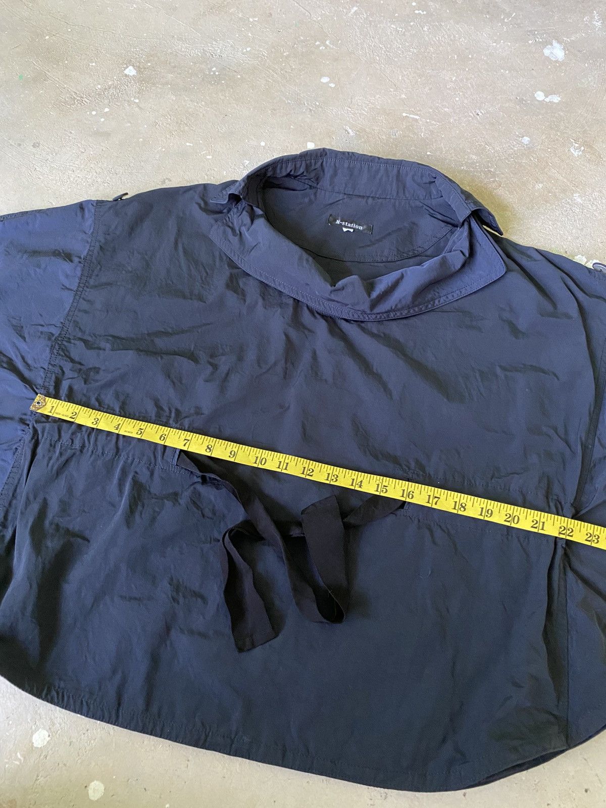 Japanese Brand M-Station Women Archive Tech Poncho Cape Navy Japan Size M / US 6-8 / IT 42-44 - 9 Thumbnail
