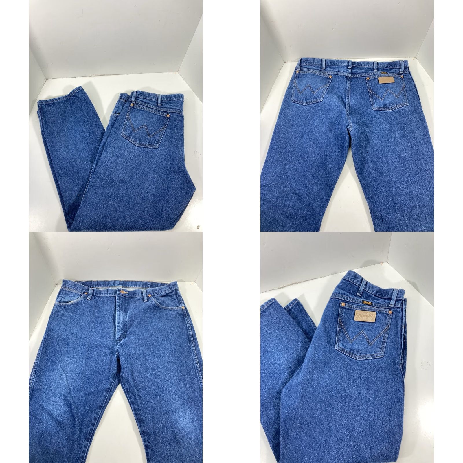 Wrangler Wrangler 13MWZ Straight Jeans Mens 40X30 Medium Wash Blue Denim Classic 5-Pocket Size US 40 / EU 56 - 8 Thumbnail