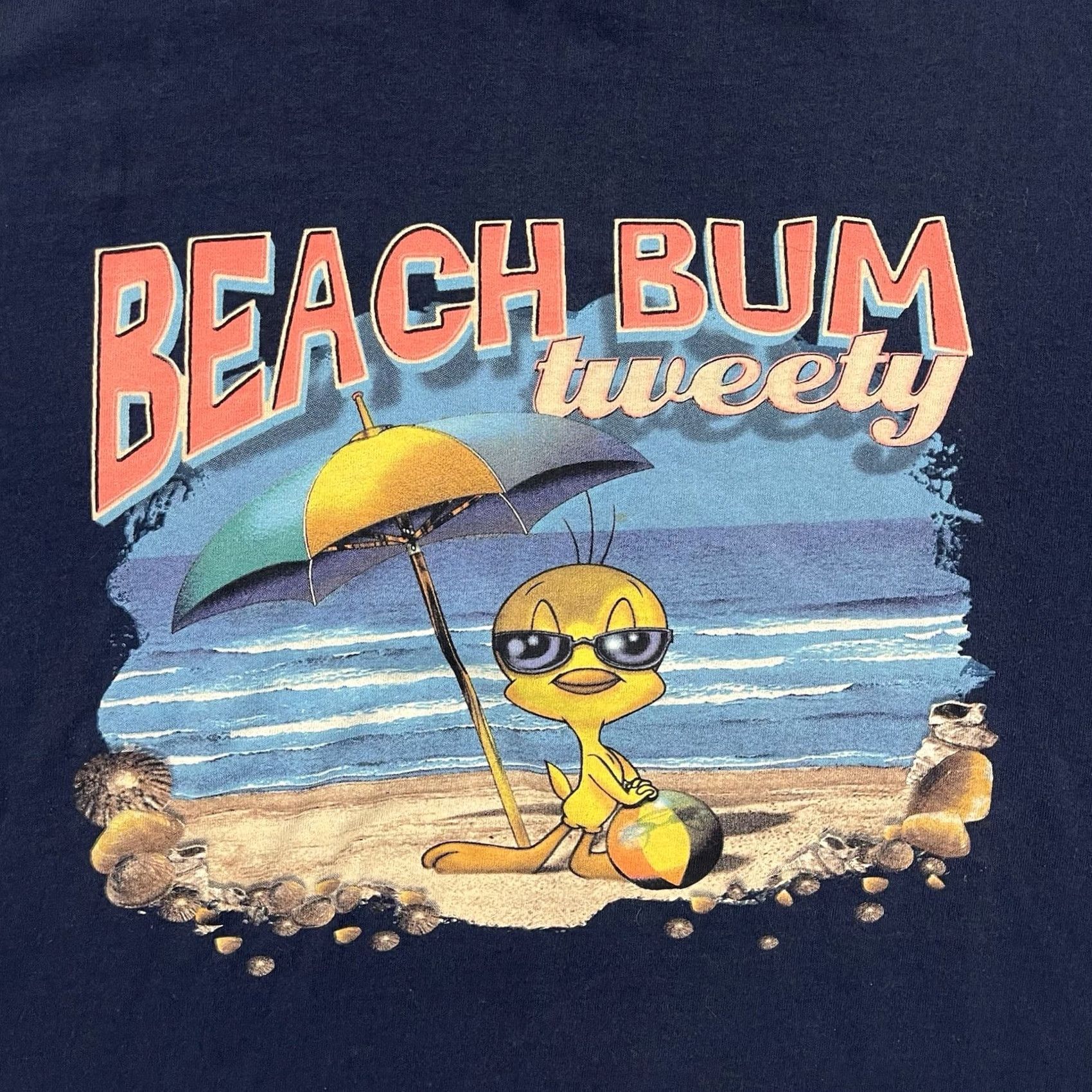 Vintage VINTAGE Looney Tunes Shirt Mens XL Tweety Bird 90s Short Sleeve Graphic Cartoon Blue Size US XL / EU 56 / 4 - 2 Thumbnail