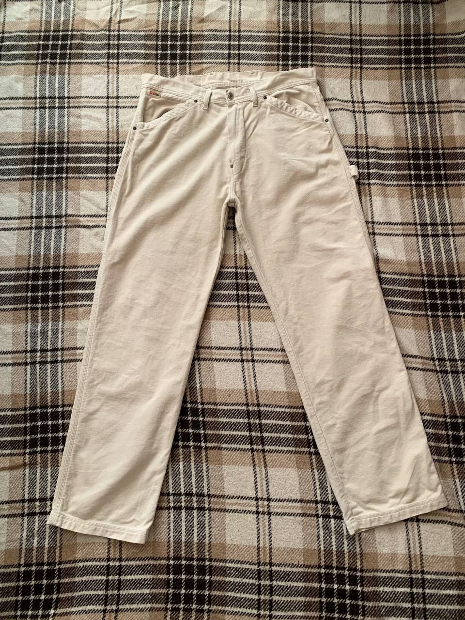 Diesel Vintage Diesel Carpenter Pants Off-White W34 Workwear Size US 34 / EU 50 - 1 Thumbnail