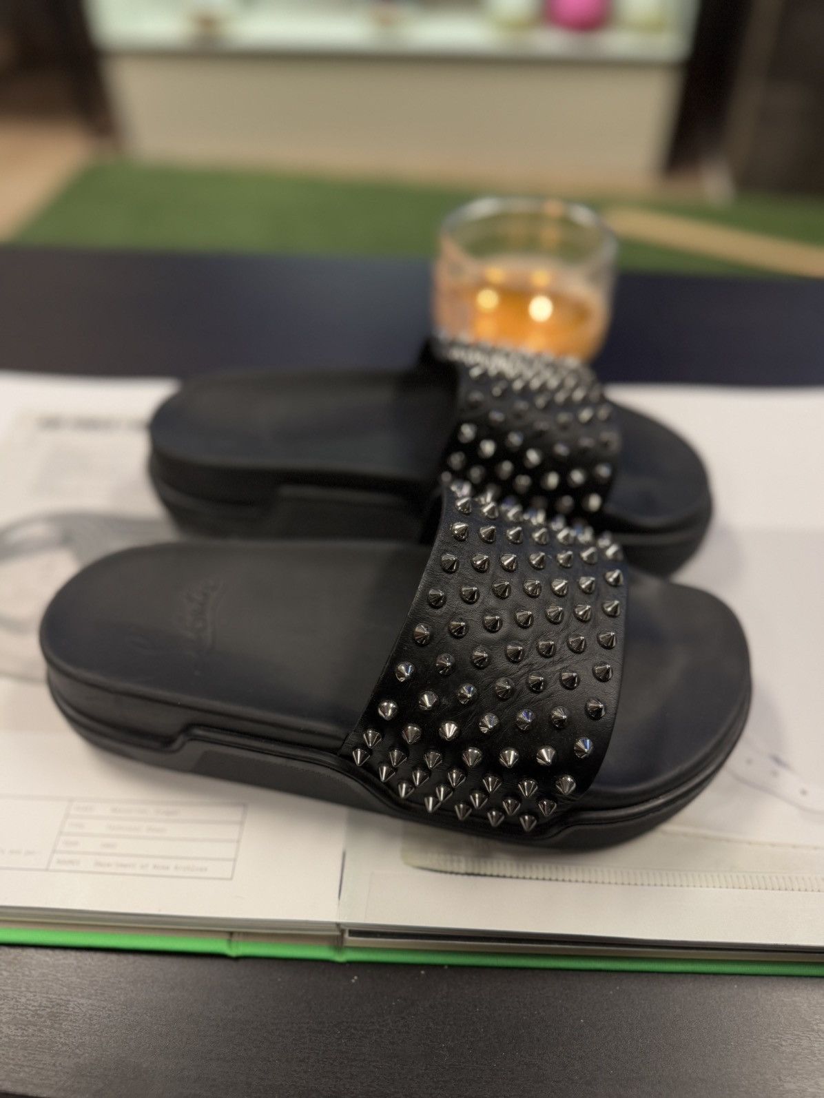 Christian Louboutin Christian Louboutin Spike Slip On Slides Size 39.5 Size US 9.5 / IT 39.5 - 7 Thumbnail
