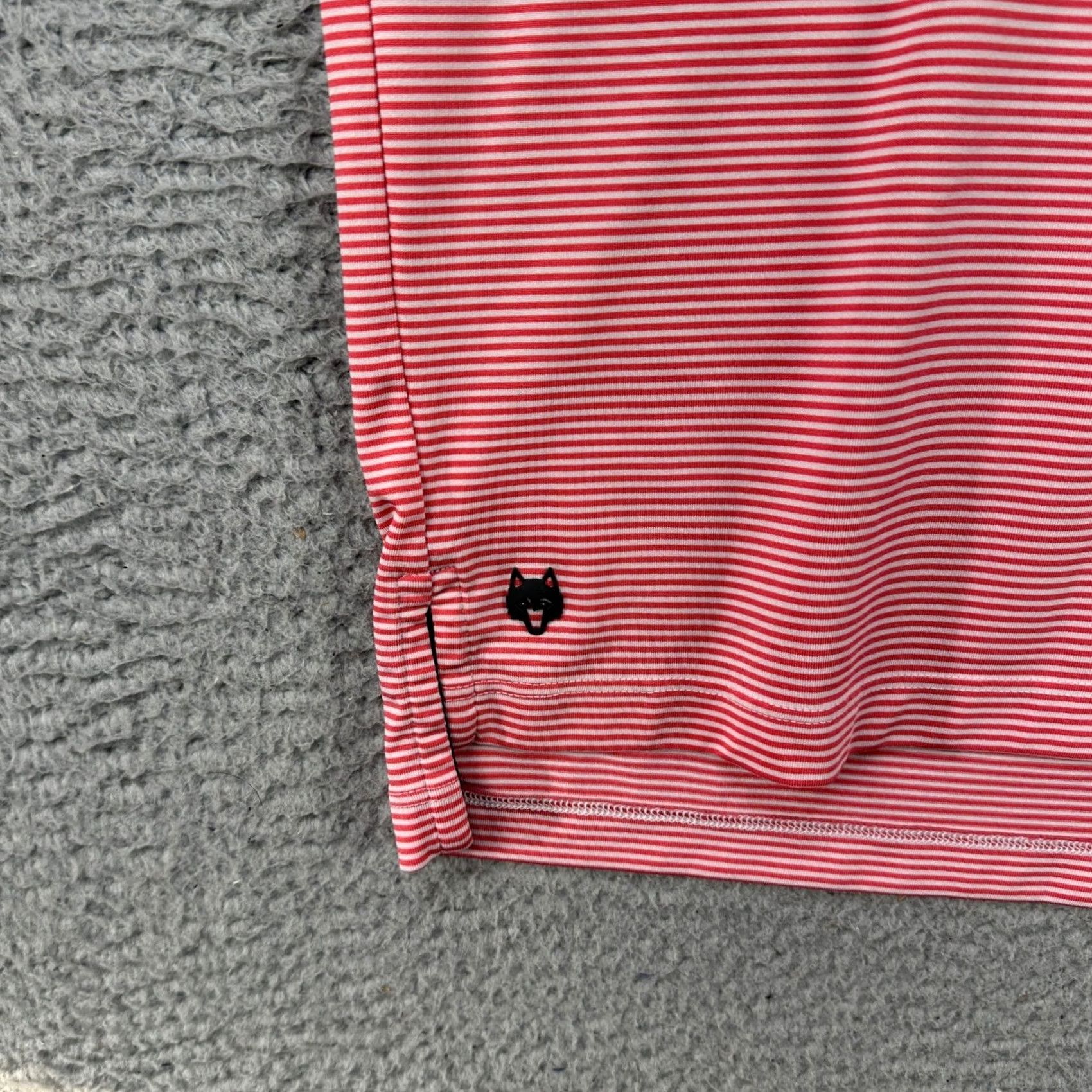 Vintage Greyson Polo Shirt Men XL Striped Short Sleeve Golf Polo Red White Logo Breathable Stretch Size US XL / EU 56 / 4 - 5 Thumbnail