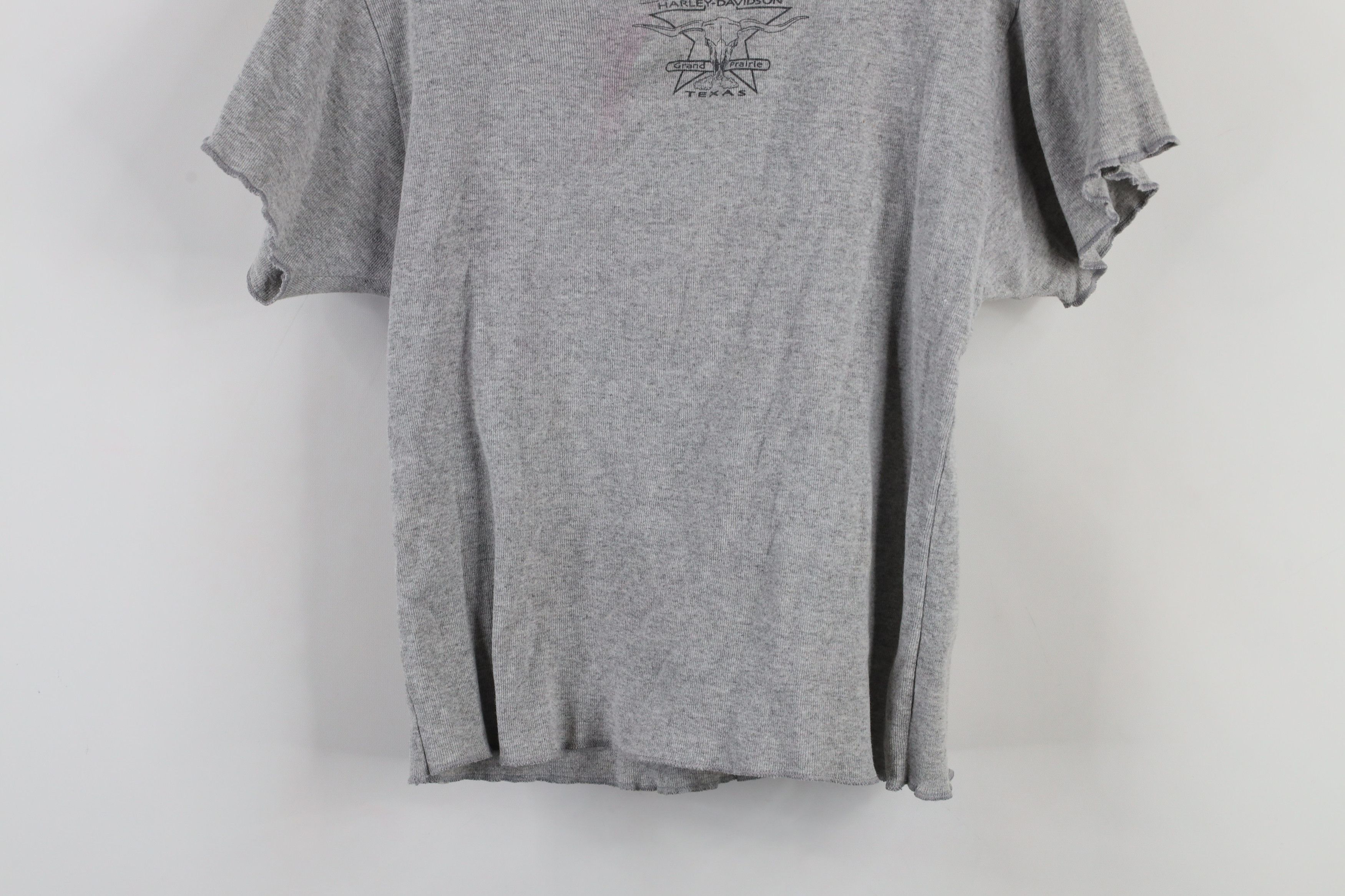 Harley Davidson × Vintage Vintage Y2K 2002 Harley Davidson Ribbed Knit T-Shirt USA Size M / US 6-8 / IT 42-44 - 13 Thumbnail