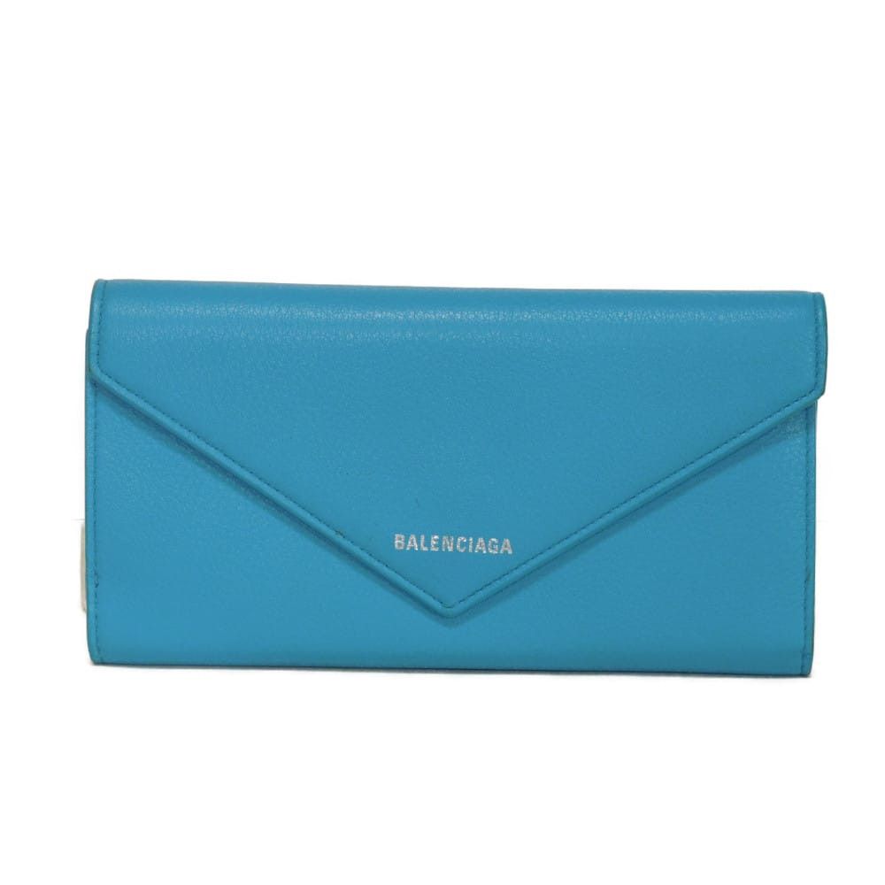 Balenciaga Balenciaga Balenciaga Paper Thin Money Calfskin Long Wallet Leather Long Wallet 499207DLQ0N4804 DUTY FREE for USA Size ONE SIZE - 1 Thumbnail