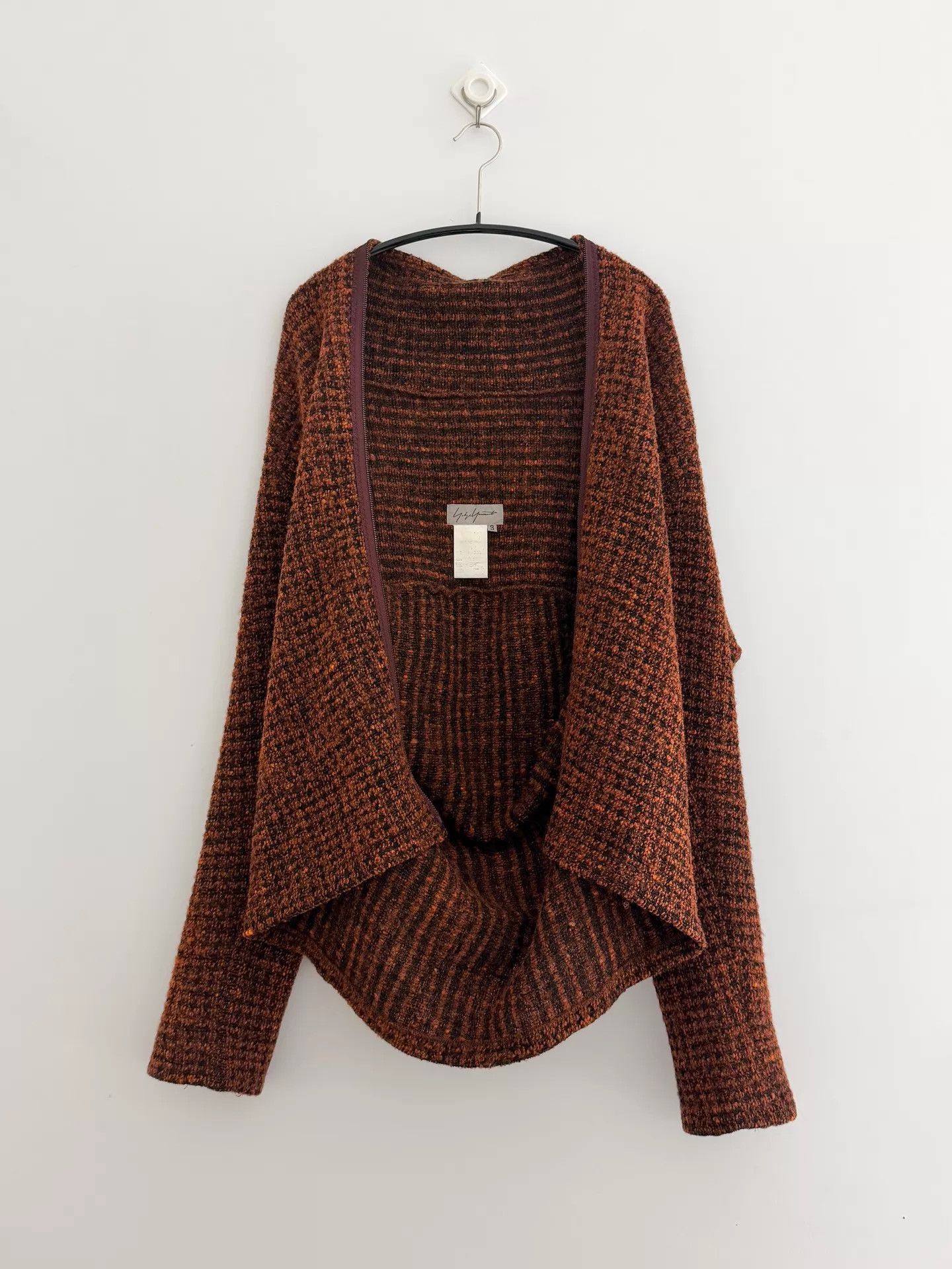 Yohji Yamamoto YohjiYamamoto 2000AW Full-Zip Wool Top Size 3 Size L / US 10 / IT 46 - 3 Thumbnail
