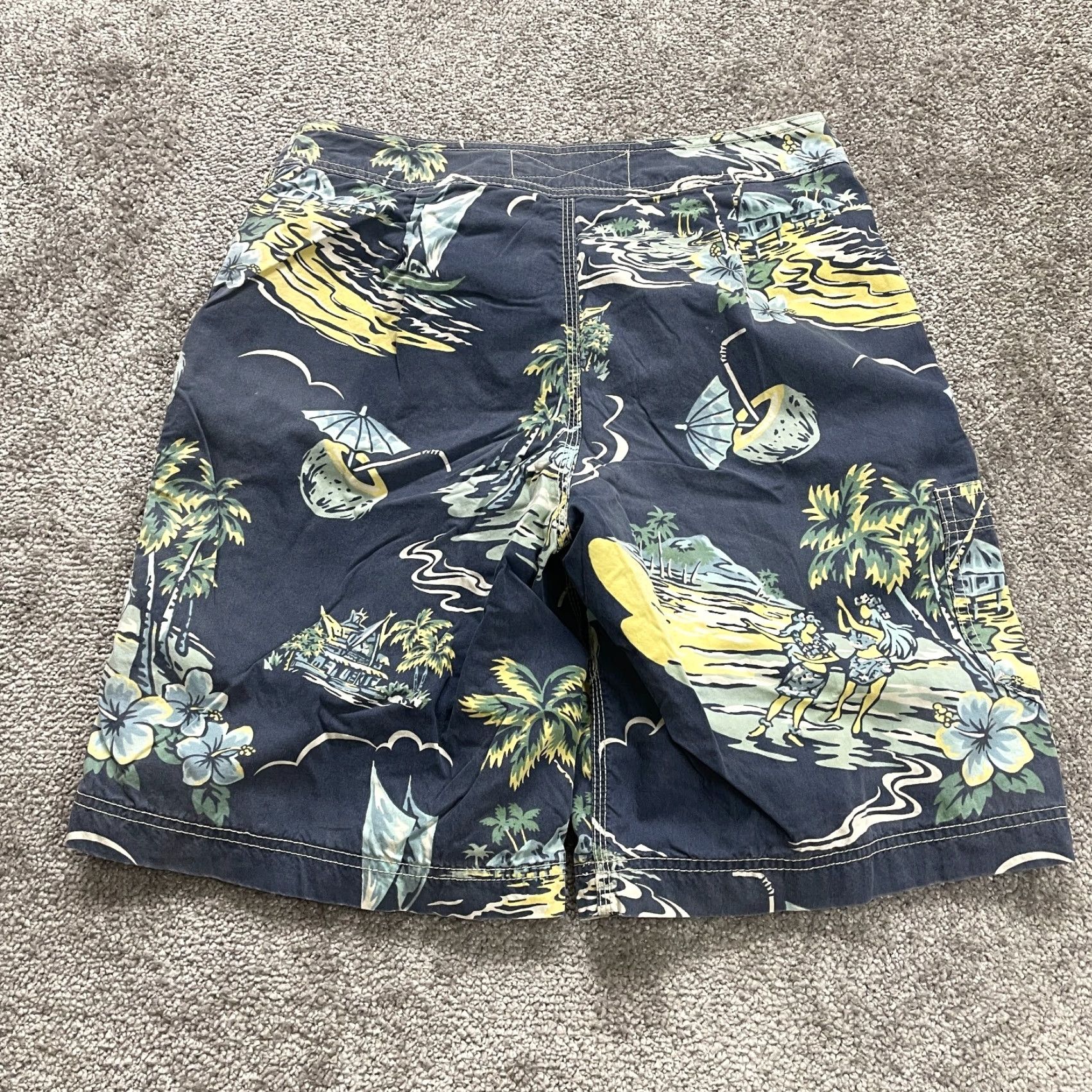 American Eagle Outfitters American Eagle Outfitters Bottom Mens 28 Multicolor Cargo Board Shorts Lined Pockets Breathable Lightweight Stretch Swimwear Trunks Beach Size US 28 / EU 44 - 2 Thumbnail