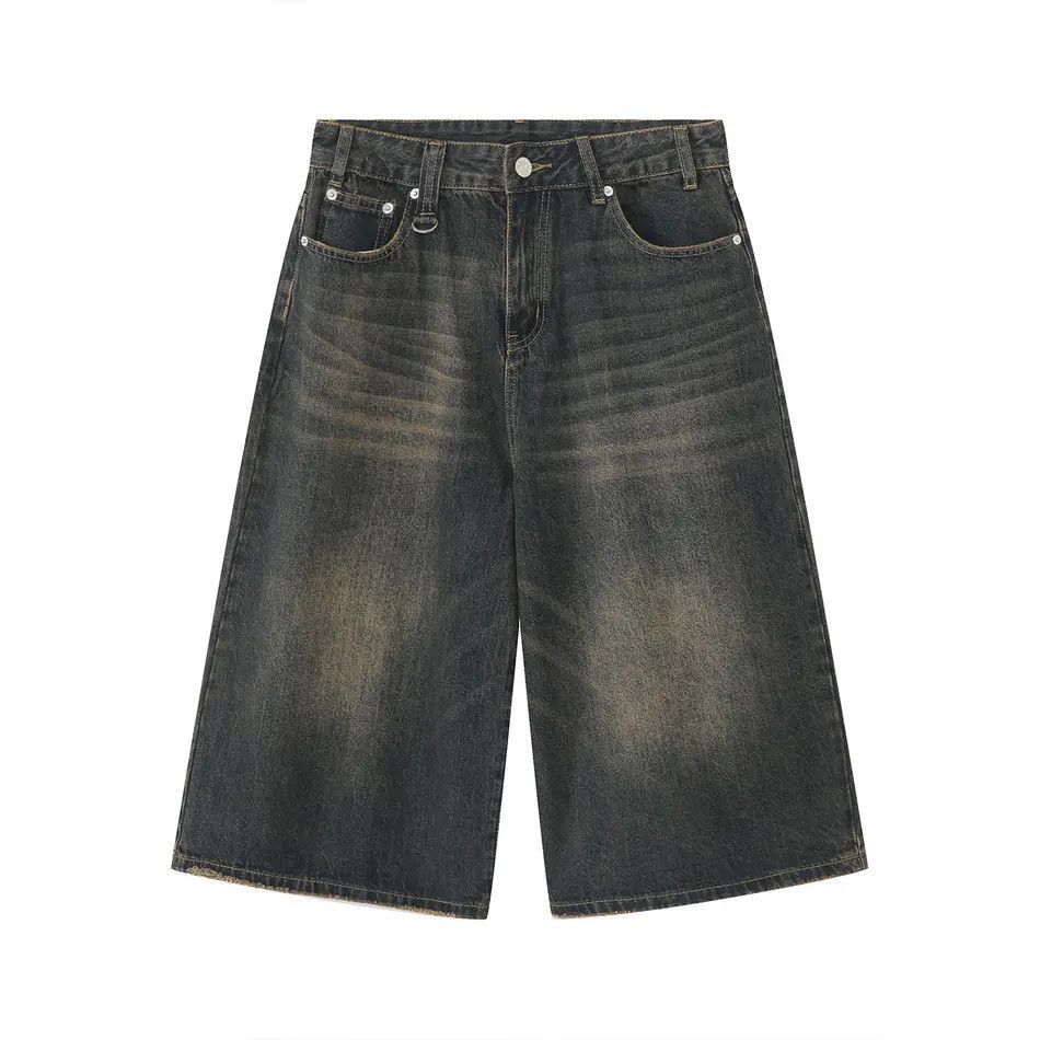 Japanese Brand Retro horn wide leg denim shorts Size US 32 / EU 48 - 4 Thumbnail