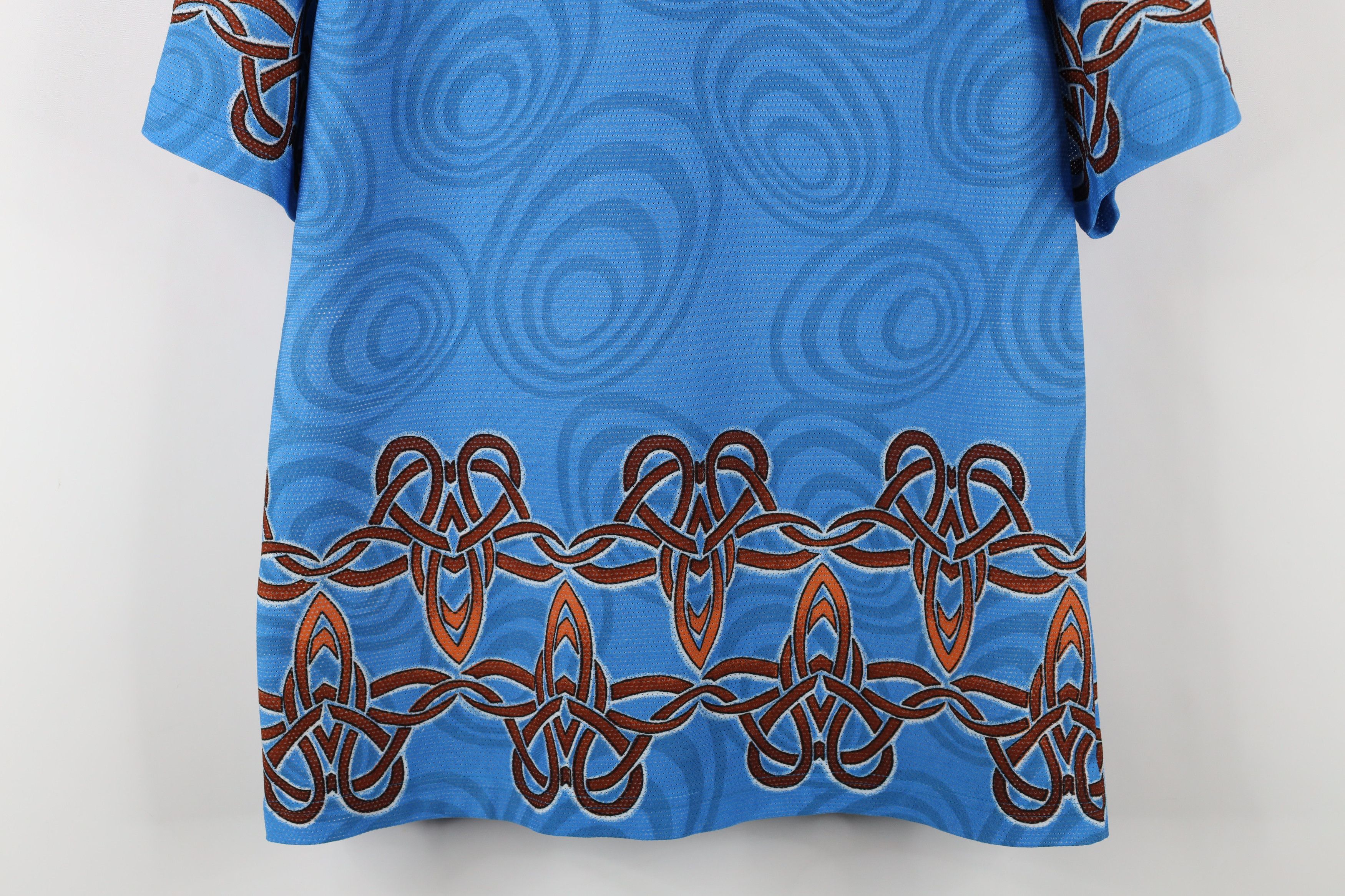 Vintage Vintage 90s Y2K Streetwear Geometric Knit Button Shirt Size US S / EU 44-46 / 1 - 14 Thumbnail