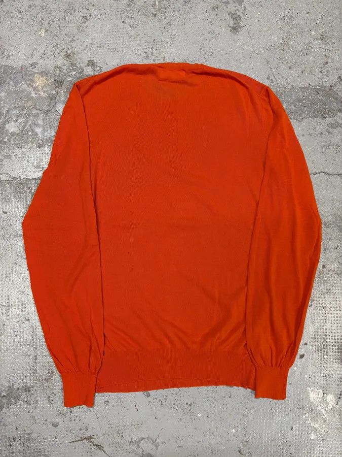 Salvatore Ferragamo 1990s Salvatore Ferragamo Orange Contemporary Sweater Size US S / EU 44-46 / 1 - 6 Thumbnail