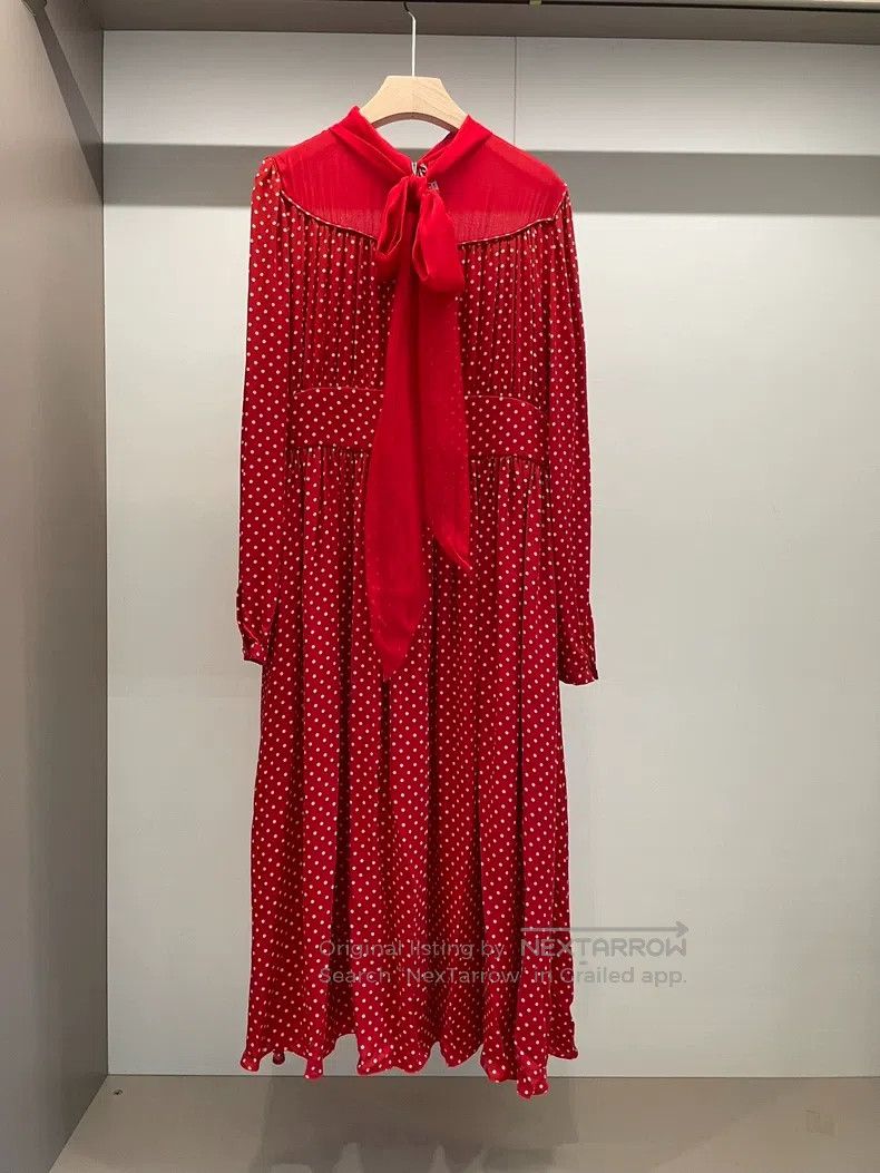 Valentino Valentino Red polka dot dress Size XL / US 12-14 / IT 48-50 - 2 Thumbnail