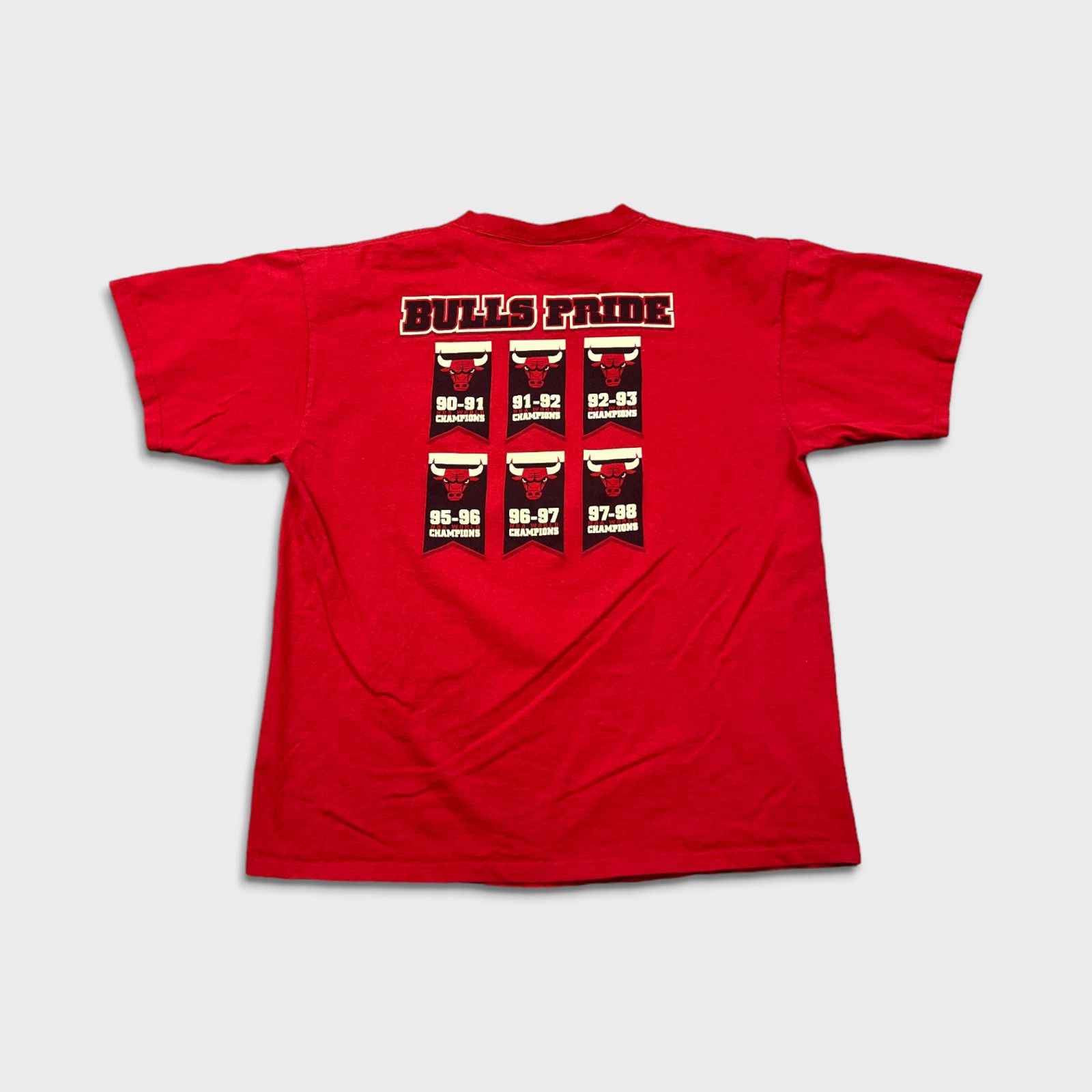 Majestic × NBA × Vintage VTG 90s Majestic Chicago Bulls T Shirt XL Champions NBA Tee Size US XL / EU 56 / 4 - 3 Thumbnail