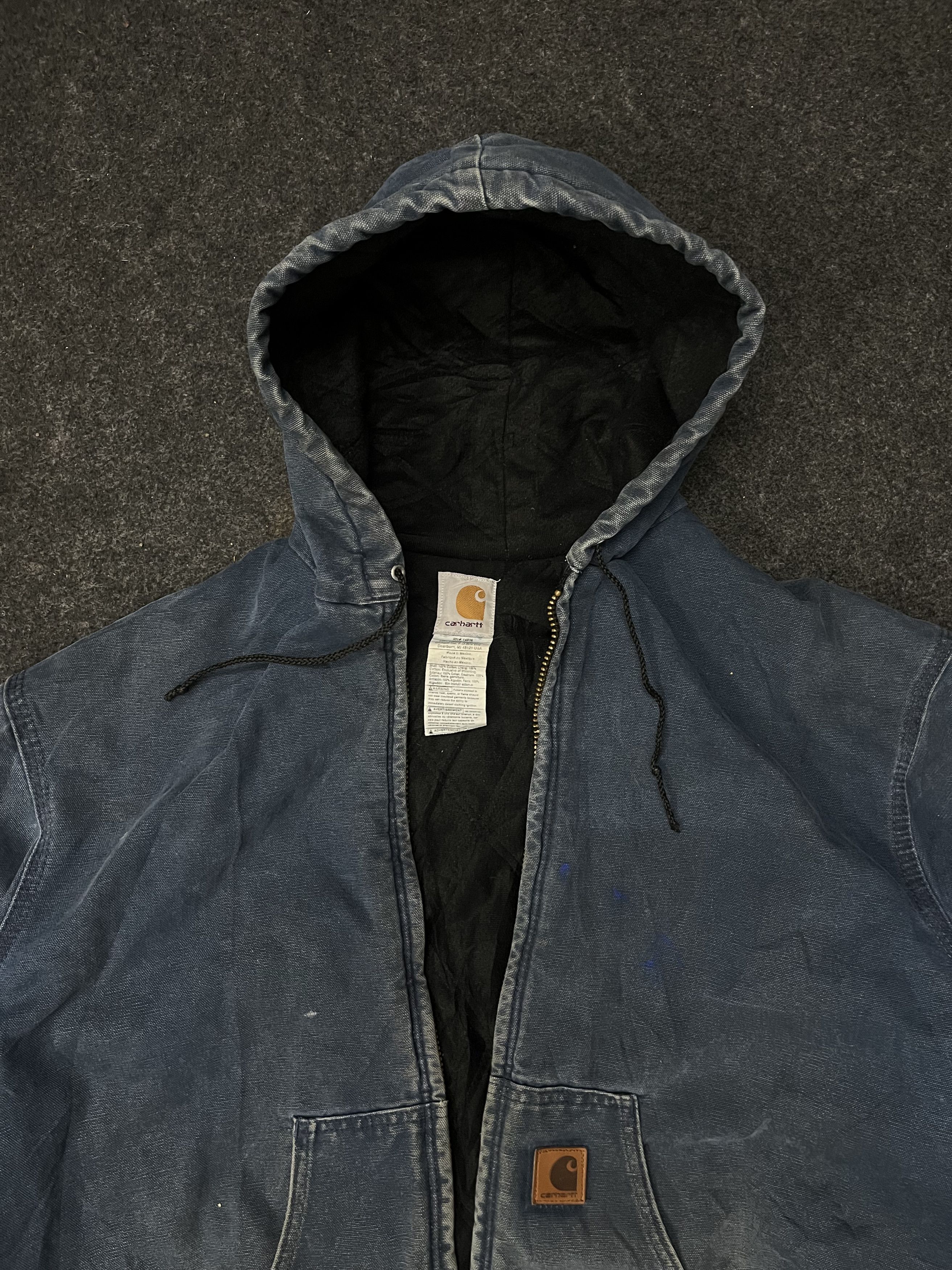 Carhartt × Vintage RARE💥 90’s Vintage Carhartt Active Jacket Blue J68 BLU Size US L / EU 52-54 / 3 - 7 Thumbnail