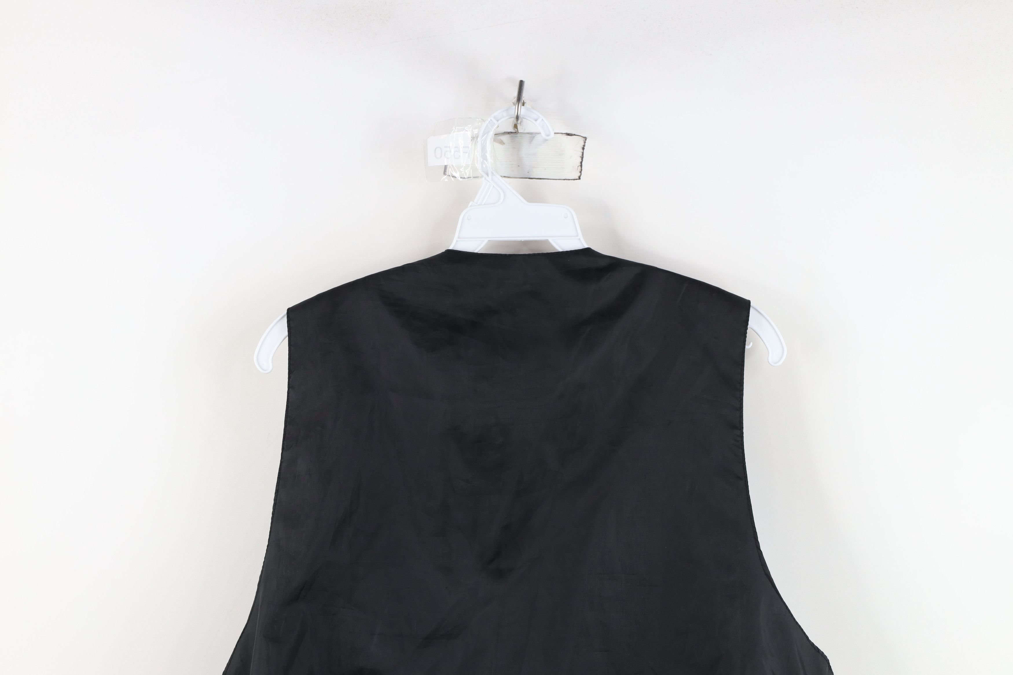 Vintage Vintage 90s Streetwear Suede Leather Vest Jacket Black Size US XL / EU 56 / 4 - 15 Thumbnail