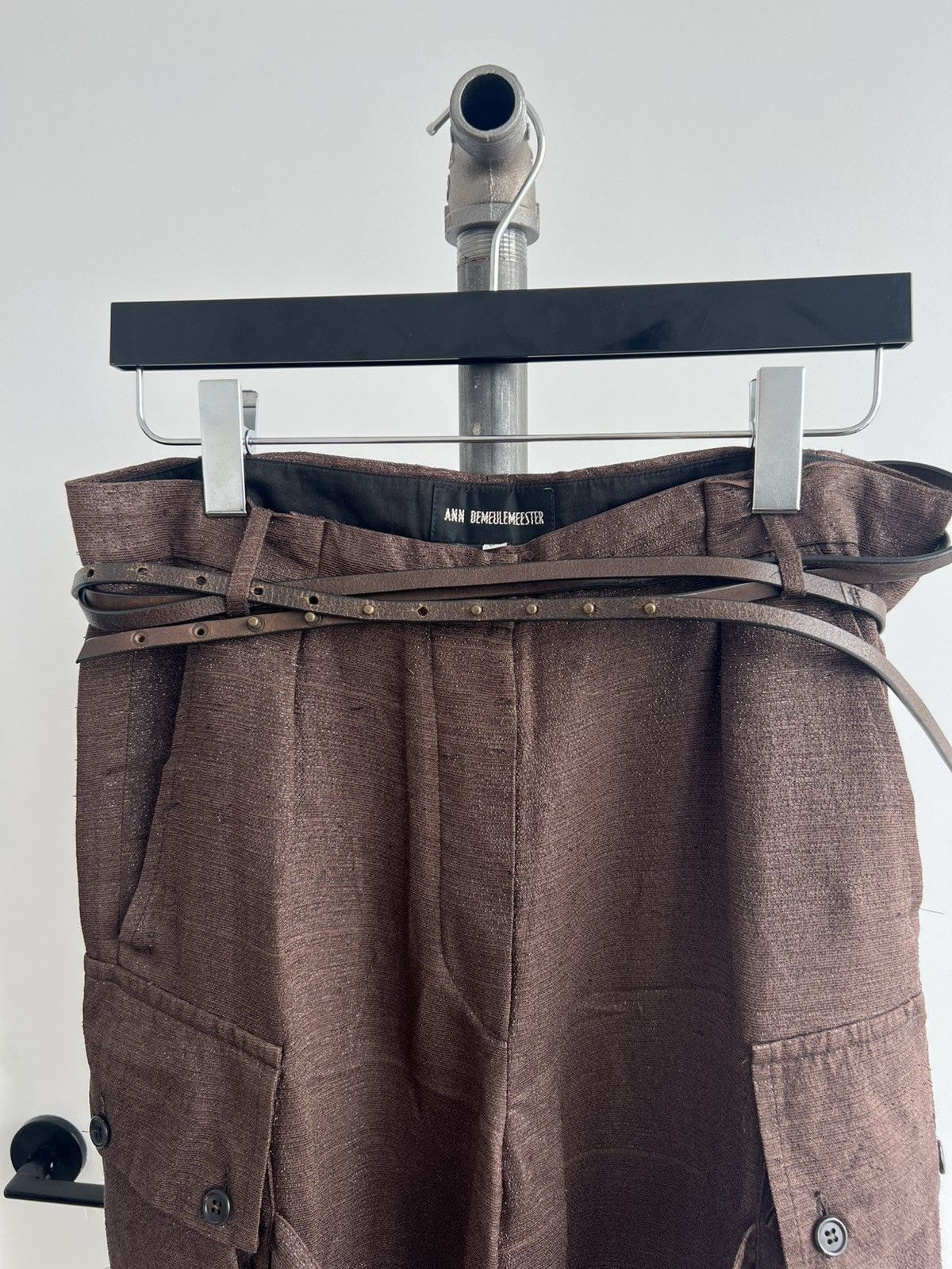 Isabel Benenato Brown Multi-Wrap Belt Size ONE SIZE - 1 Thumbnail