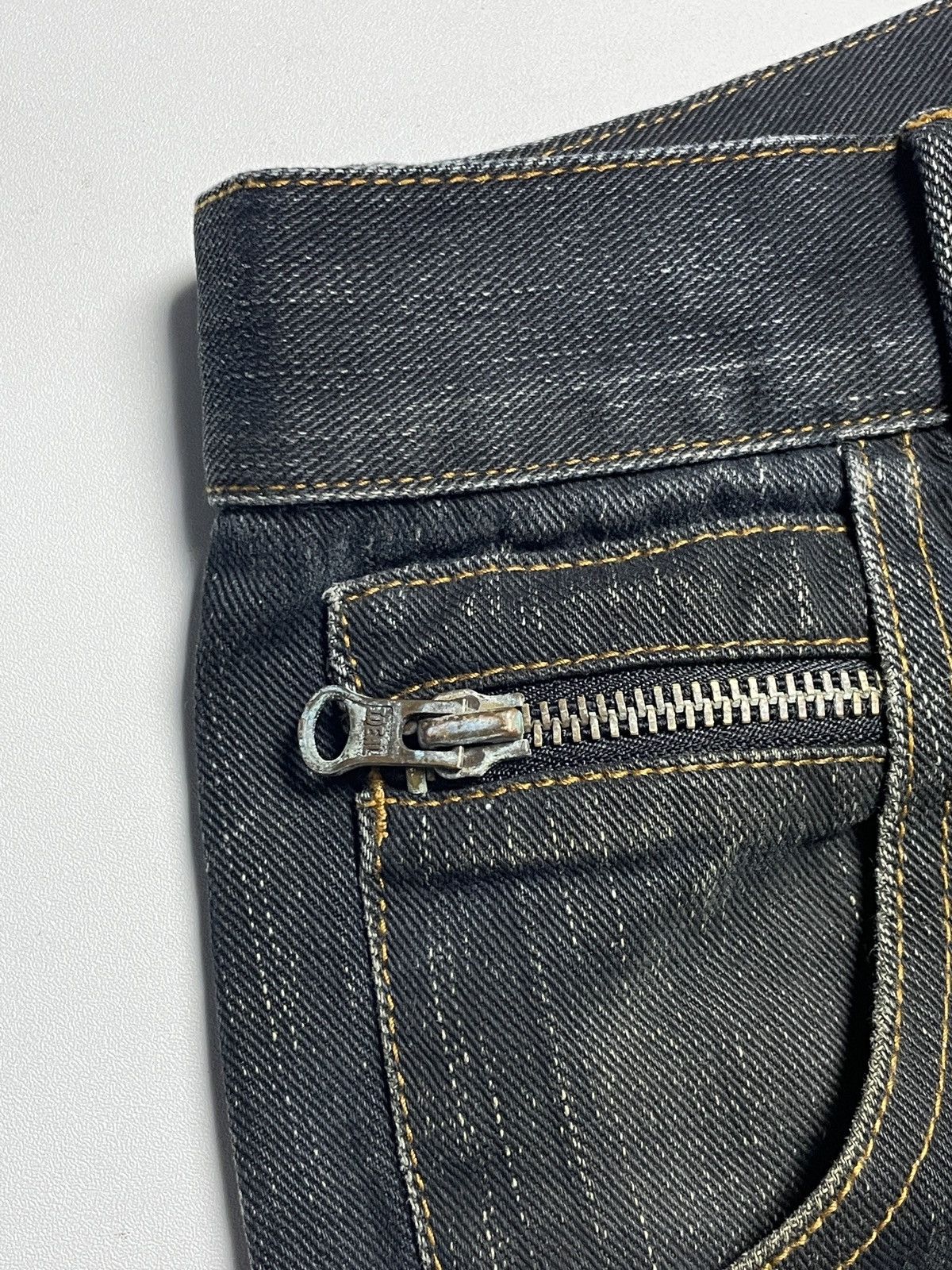 Tornado Mart 291295=Homme - Buckle Back Bikers Denim Pants Size US 31 - 7 Thumbnail