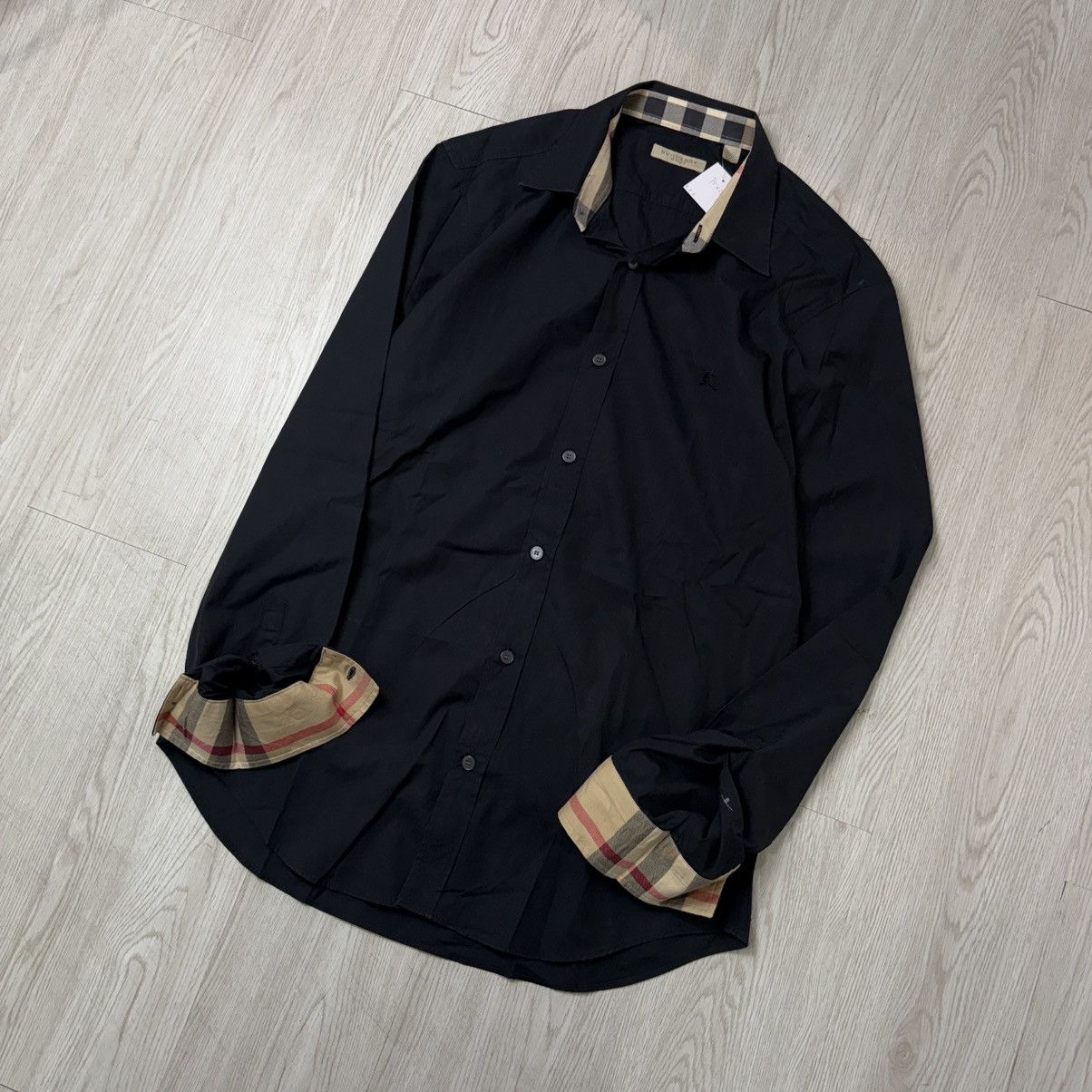 Burberry BURBERRY BRIT black button up shirt Size US L / EU 52-54 / 3 - 2 Thumbnail