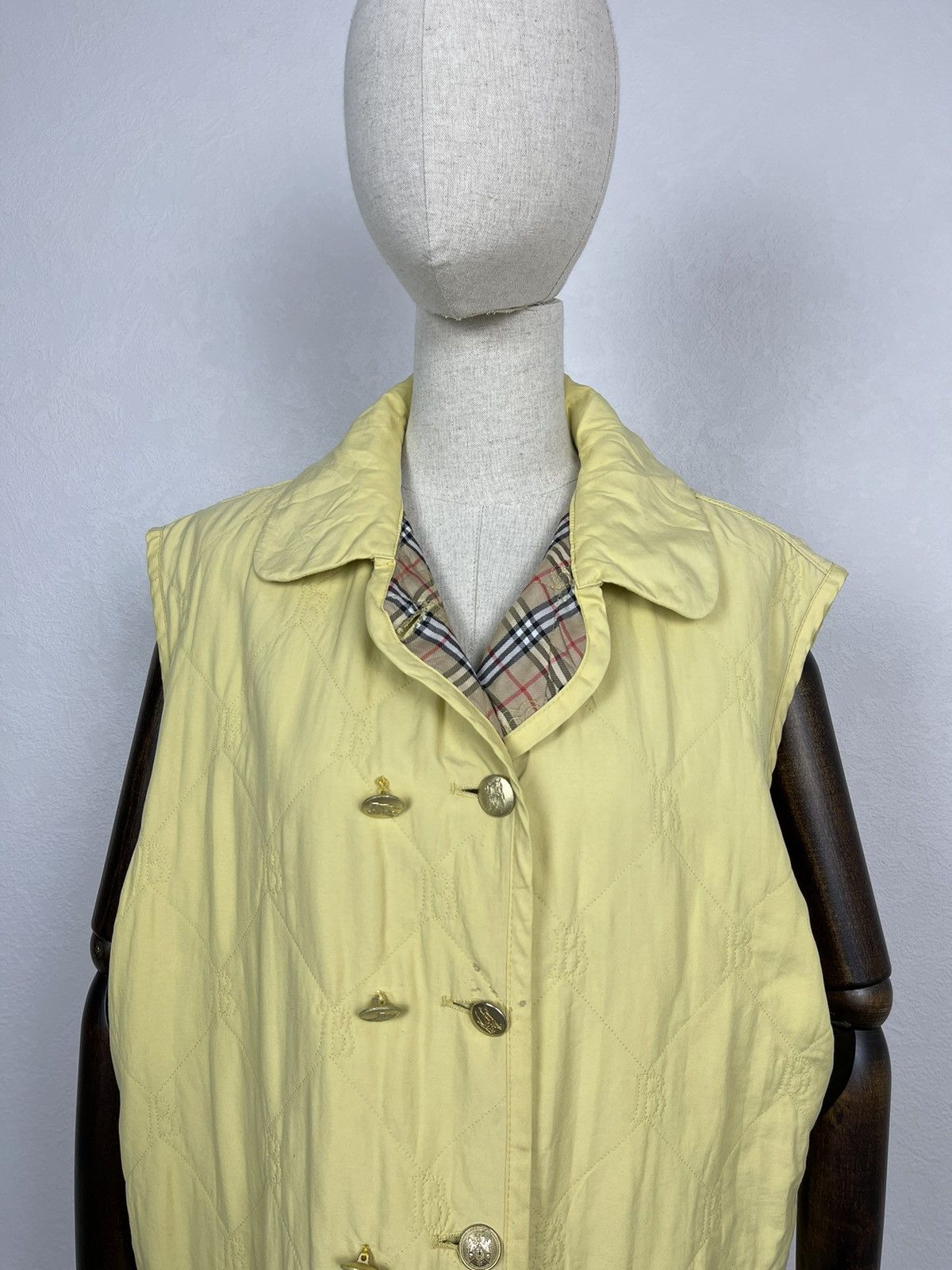 Burberry BURBERRY Check Nova Quilted Vest Size L / US 10 / IT 46 - 3 Thumbnail