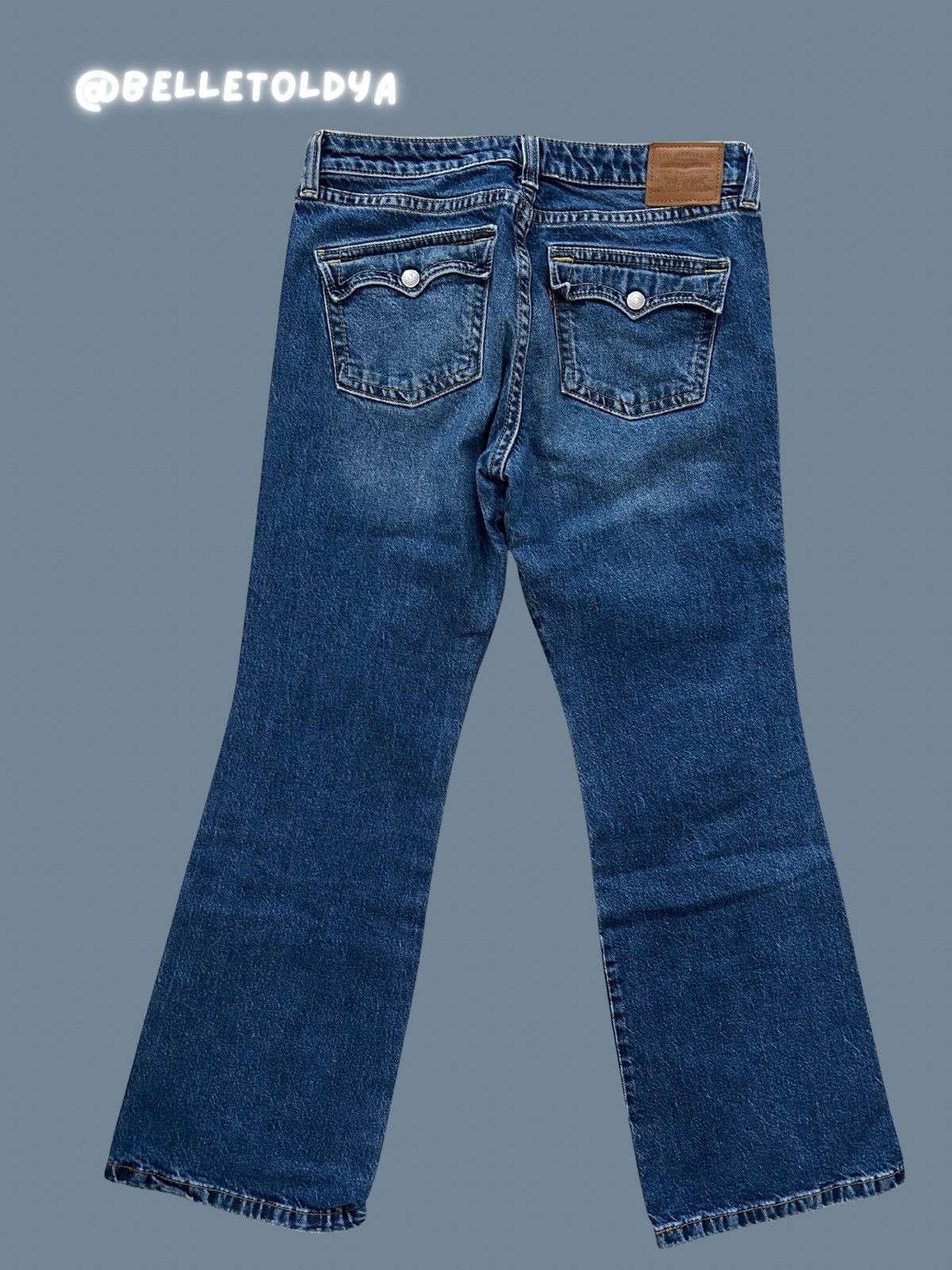 Levi's Levi’s Naughtiest Bootcut Jeans Flared Low Waist Size 31" - 6 Thumbnail