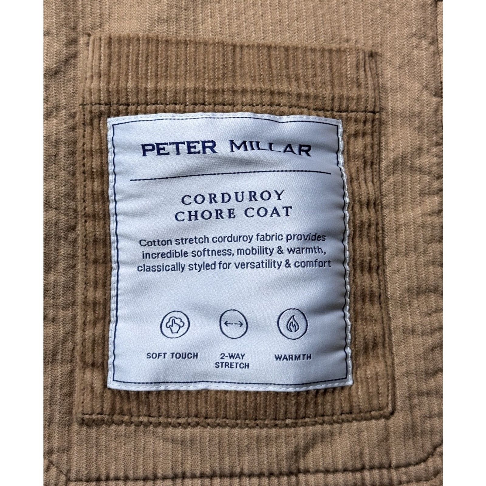 Peter Millar Peter Millar Corduroy Chore Coat Barn MF22Z18 Tan Mens XL Size US XL / EU 56 / 4 - 8 Thumbnail