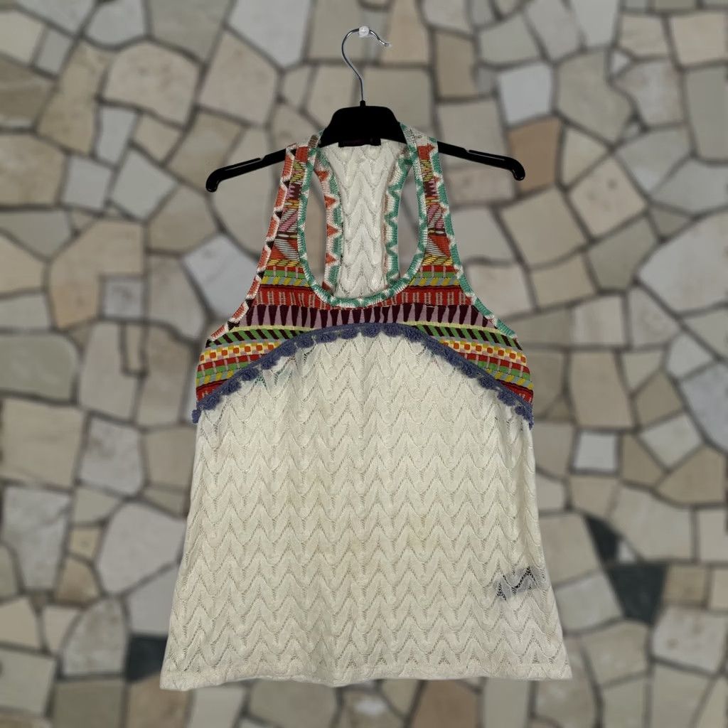 Custo Barcelona Custo Barcelona Shirt Top S Womens Multicoloured Sleeveless Top Size S / US 4 / IT 40 - 1 Thumbnail