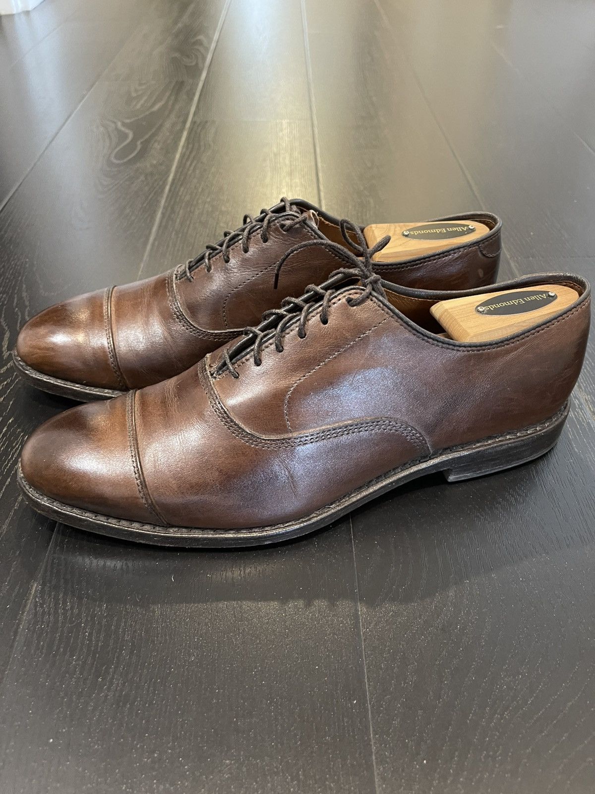 Allen Edmonds Allen Edmonds Park Avenue Brown Cap-toe Oxford Size US 7.5 / EU 40-41 - 2 Thumbnail