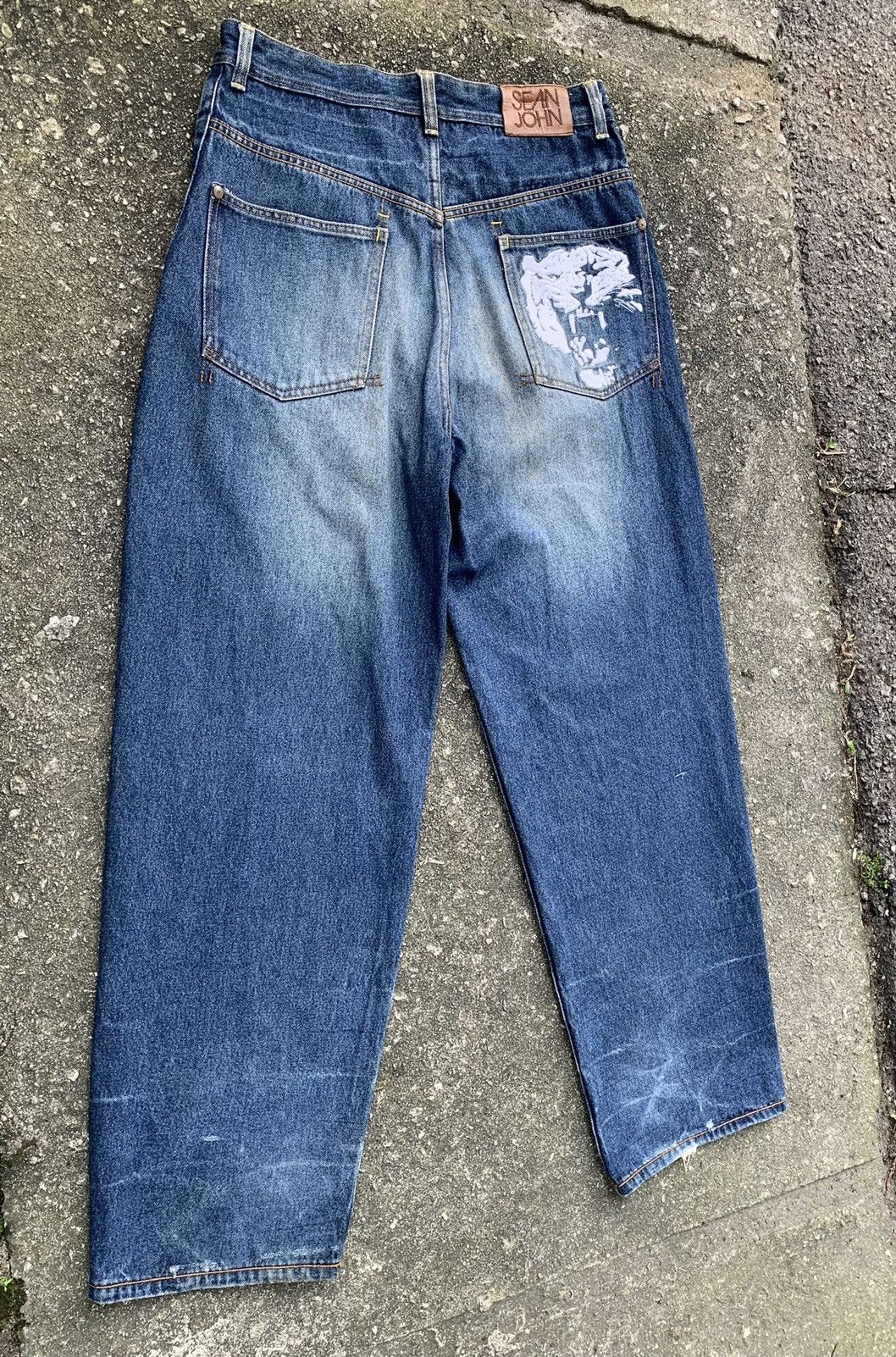 Sean John Rare.. Vintage Sean John Embroidered Denim Jeans Pants Size US 32 / EU 48 - 7 Thumbnail
