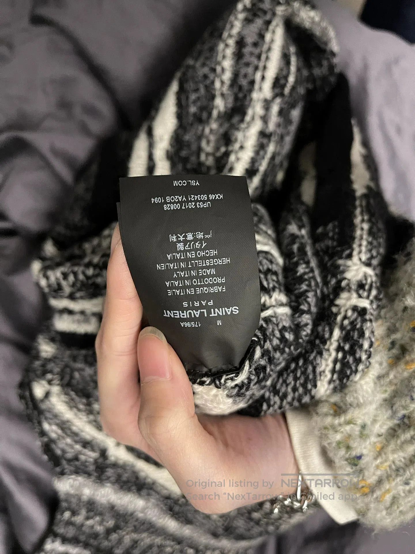 Saint Laurent Paris Saint Laurent Wool Cashmere Blend Sweater. Size US M / EU 48-50 / 2 - 3 Thumbnail