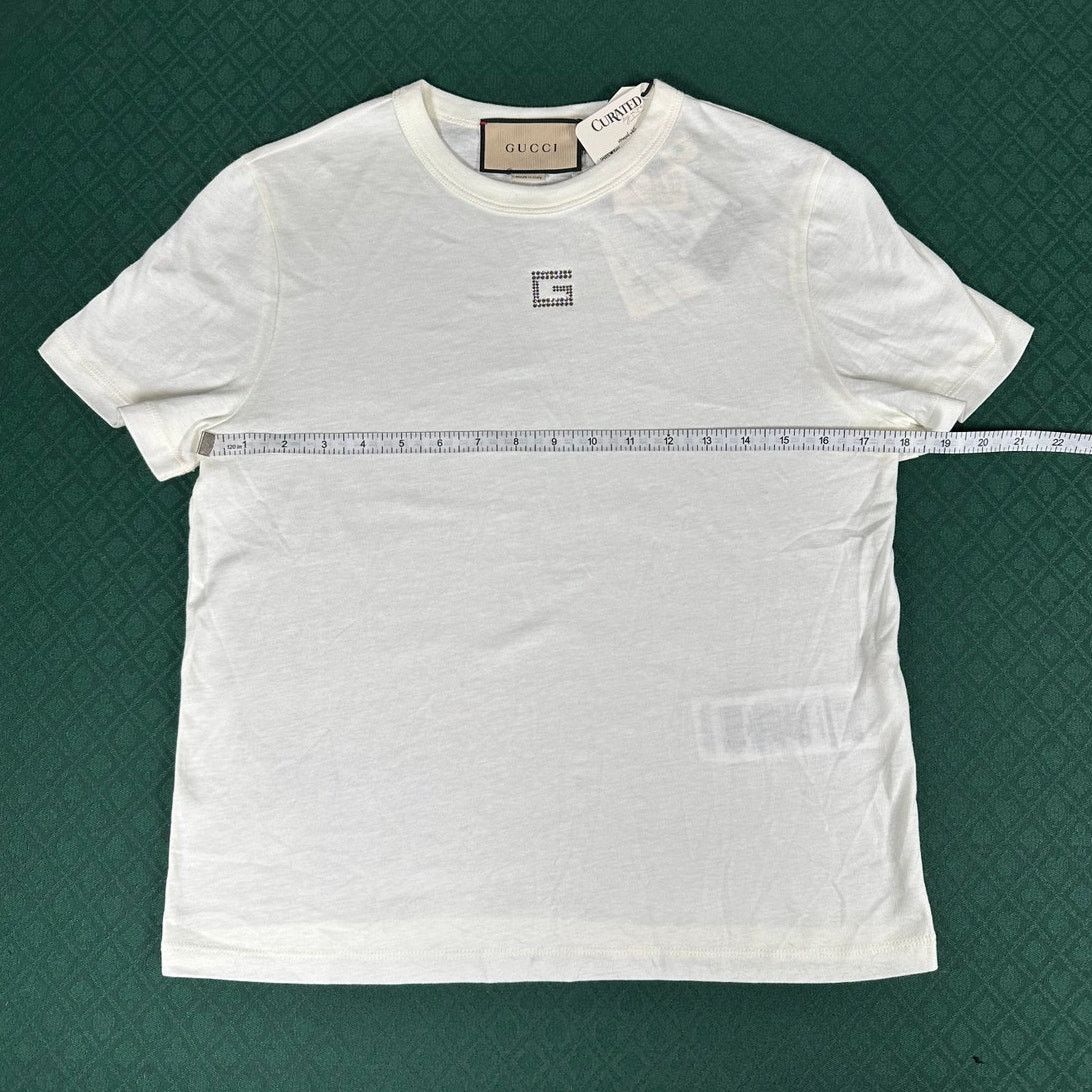 Gucci Gucci Square G Embellished Cotton T-Shirt Size L NWT Size L / US 10 / IT 46 - 6 Thumbnail