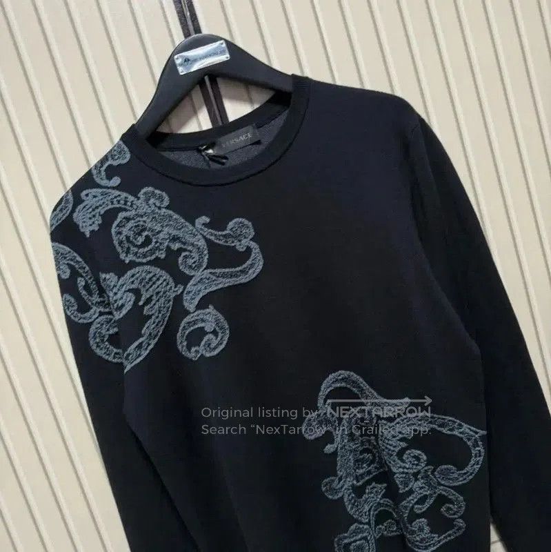 Versace Versace Black Wool Blend Pullover Sweater . Size US M / EU 48-50 / 2 - 7 Thumbnail